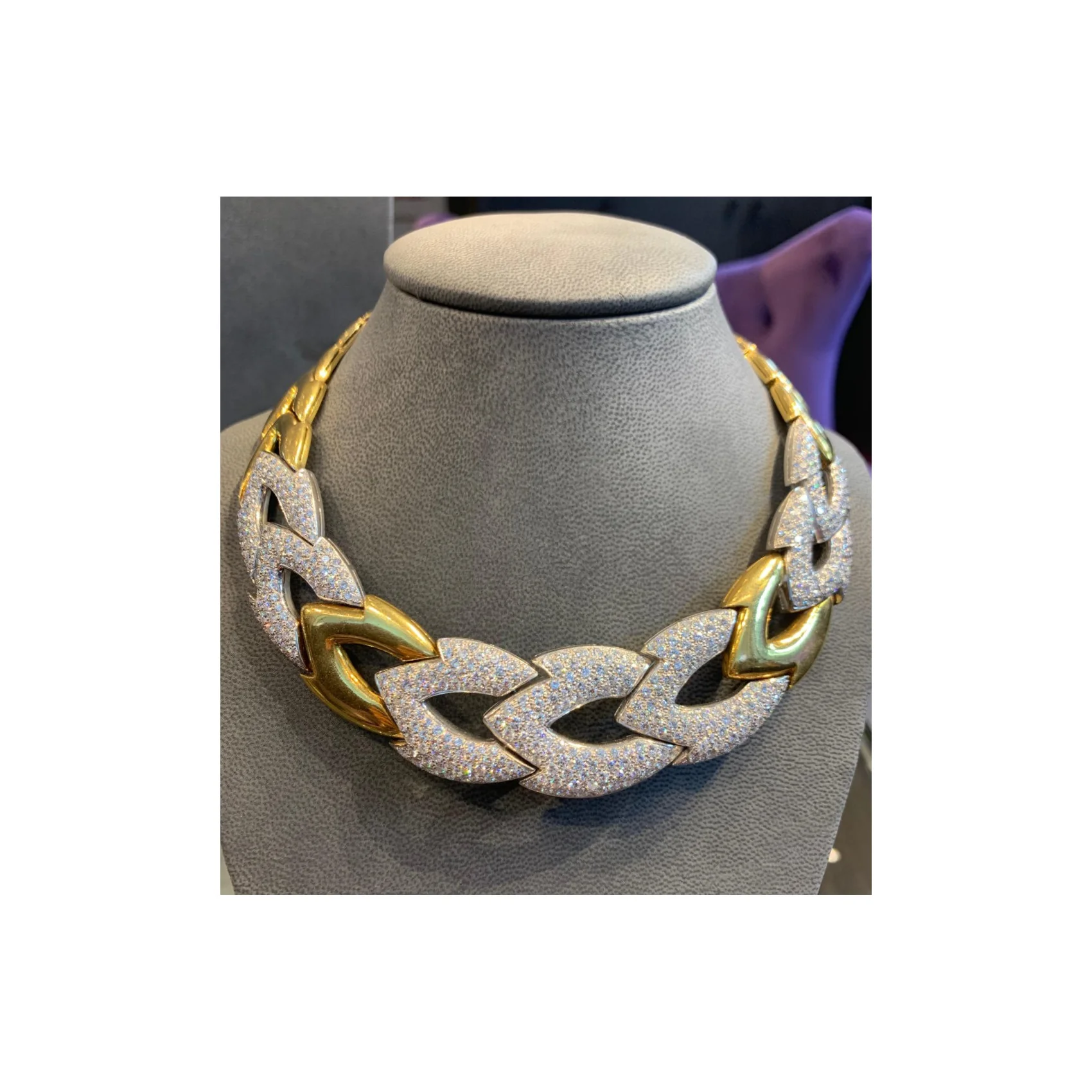 Diamond and Gold Necklace - Image 3