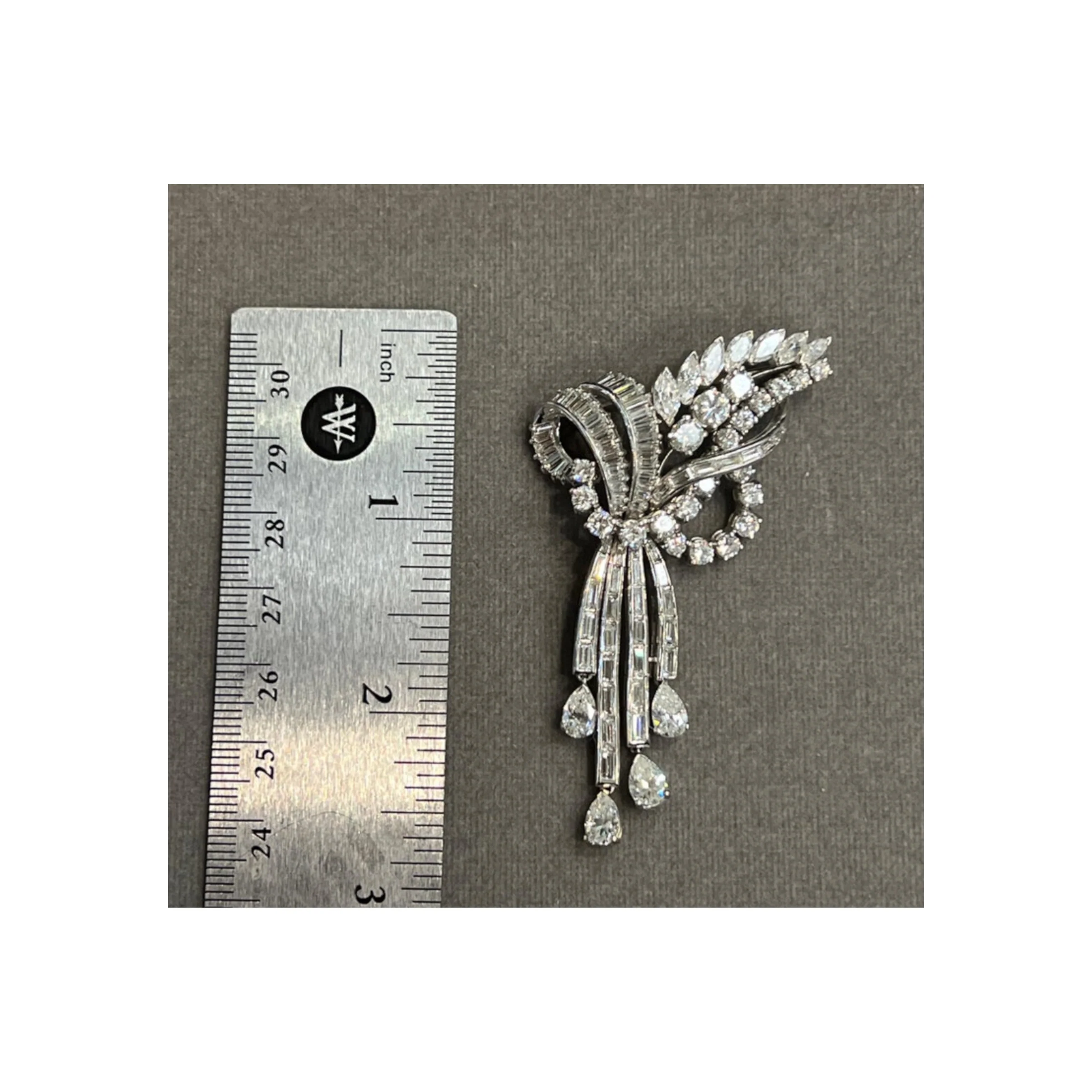 Diamond Cascade Brooch - Image 4