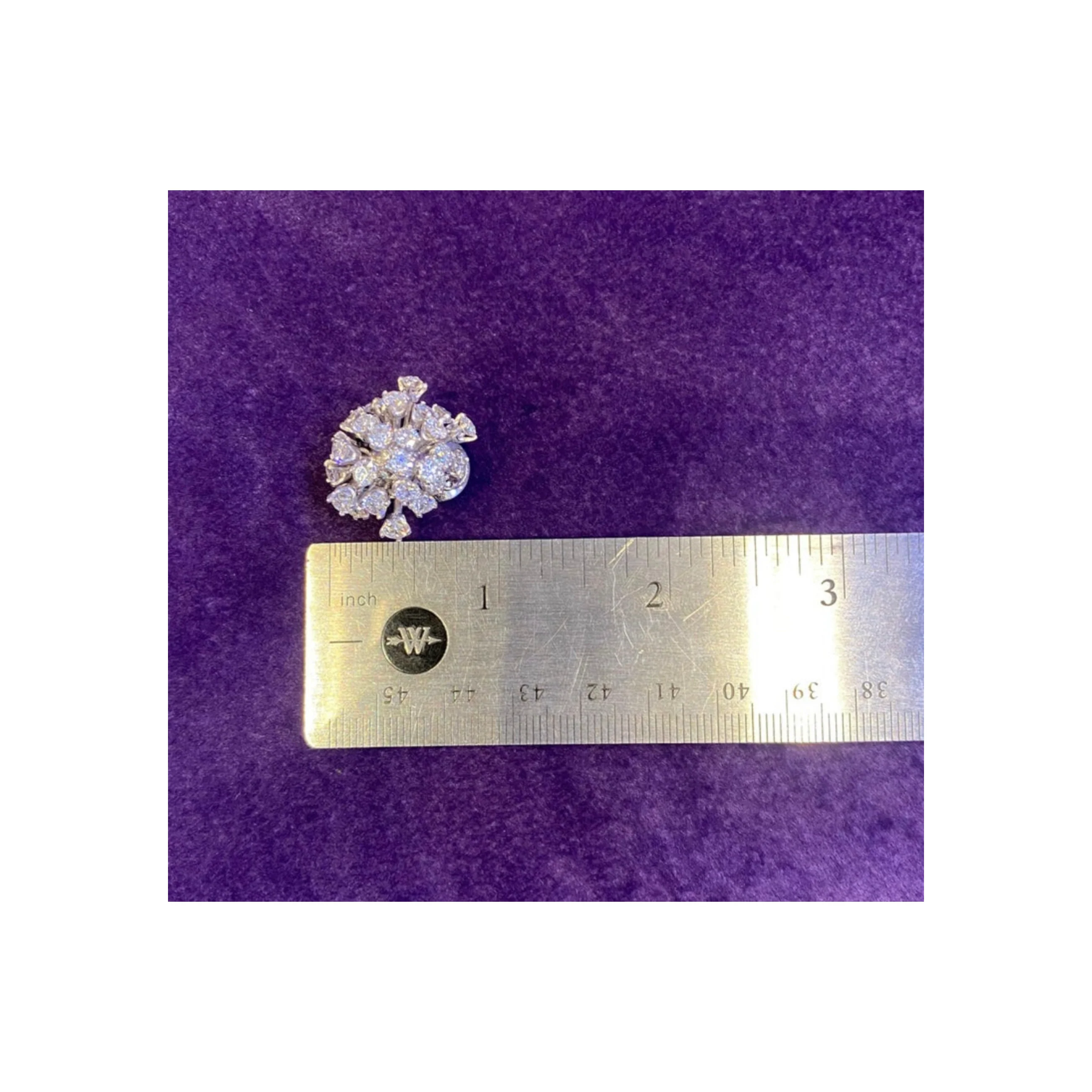 Diamond Cluster Earrings - Image 4