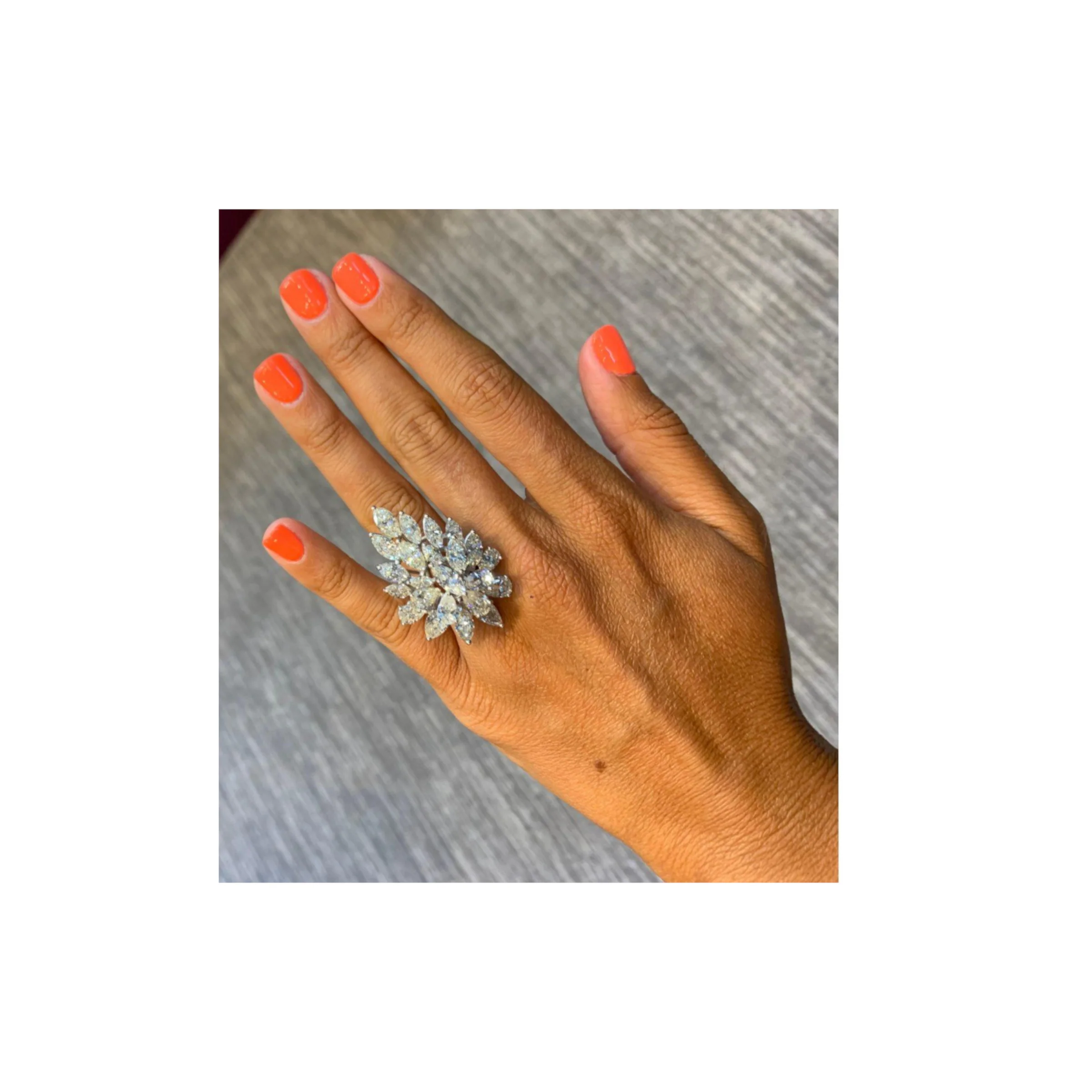 Diamond Cluster Ring - Image 5