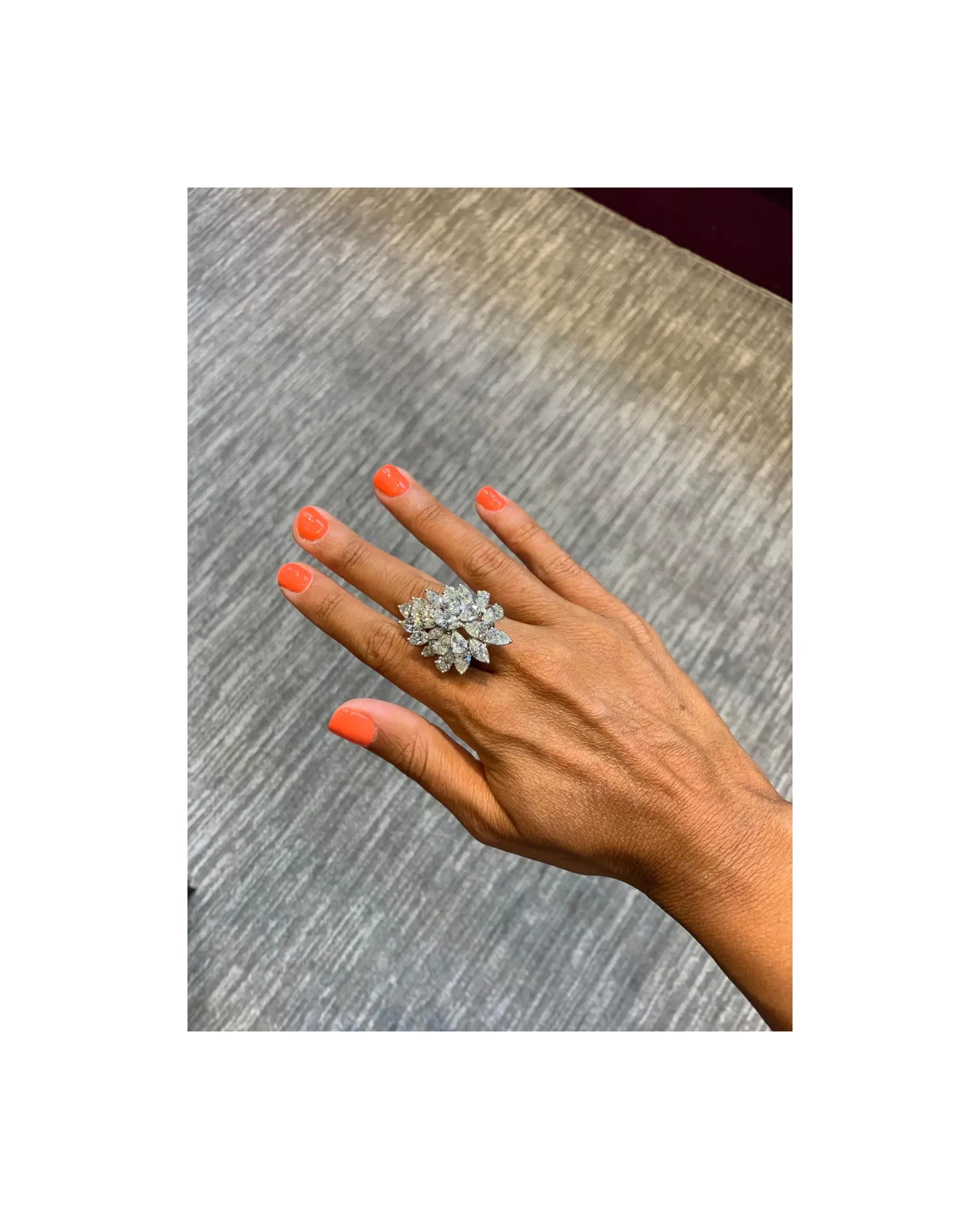 Diamond Cluster Ring - Image 6
