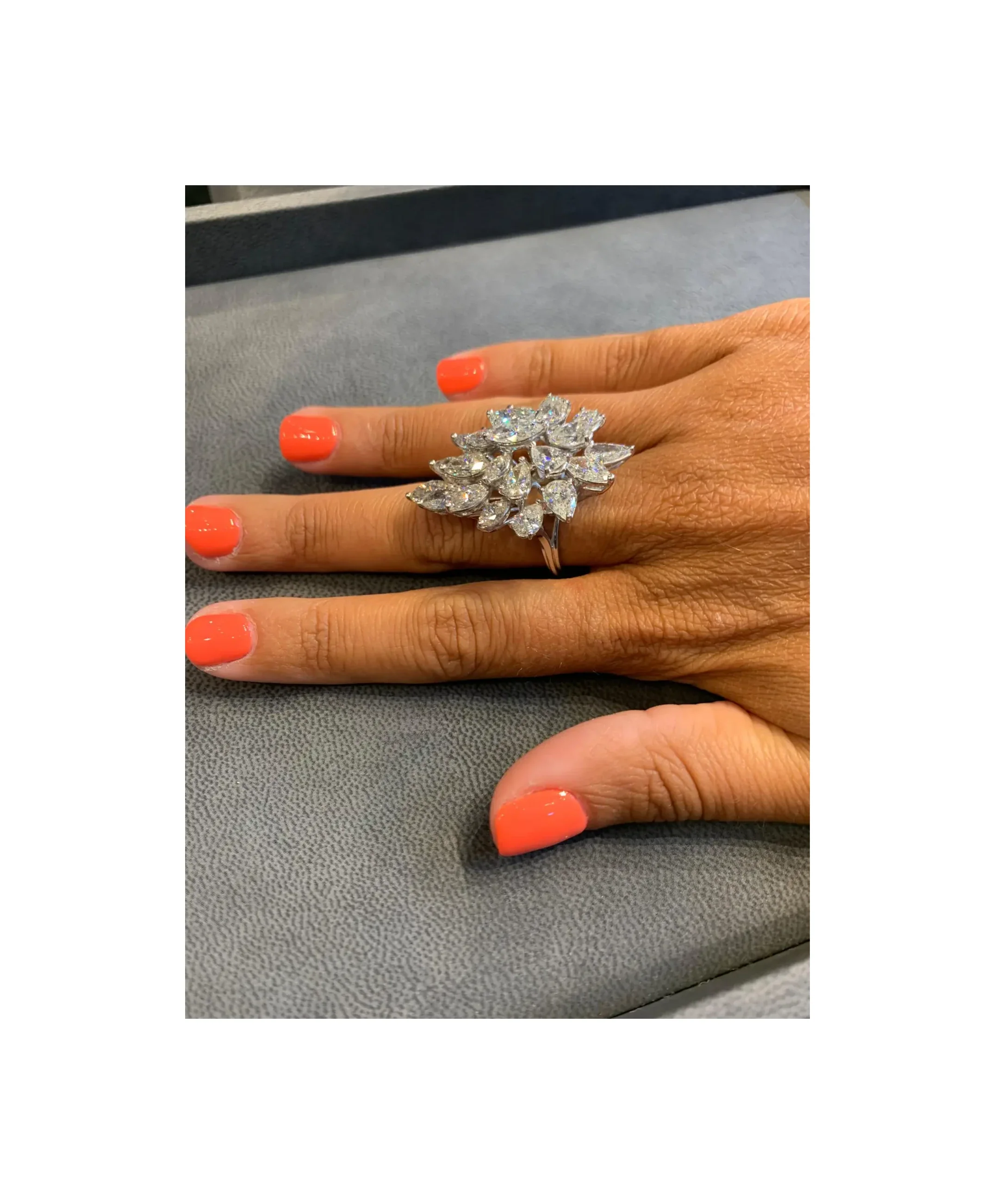 Diamond Cluster Ring - Image 7