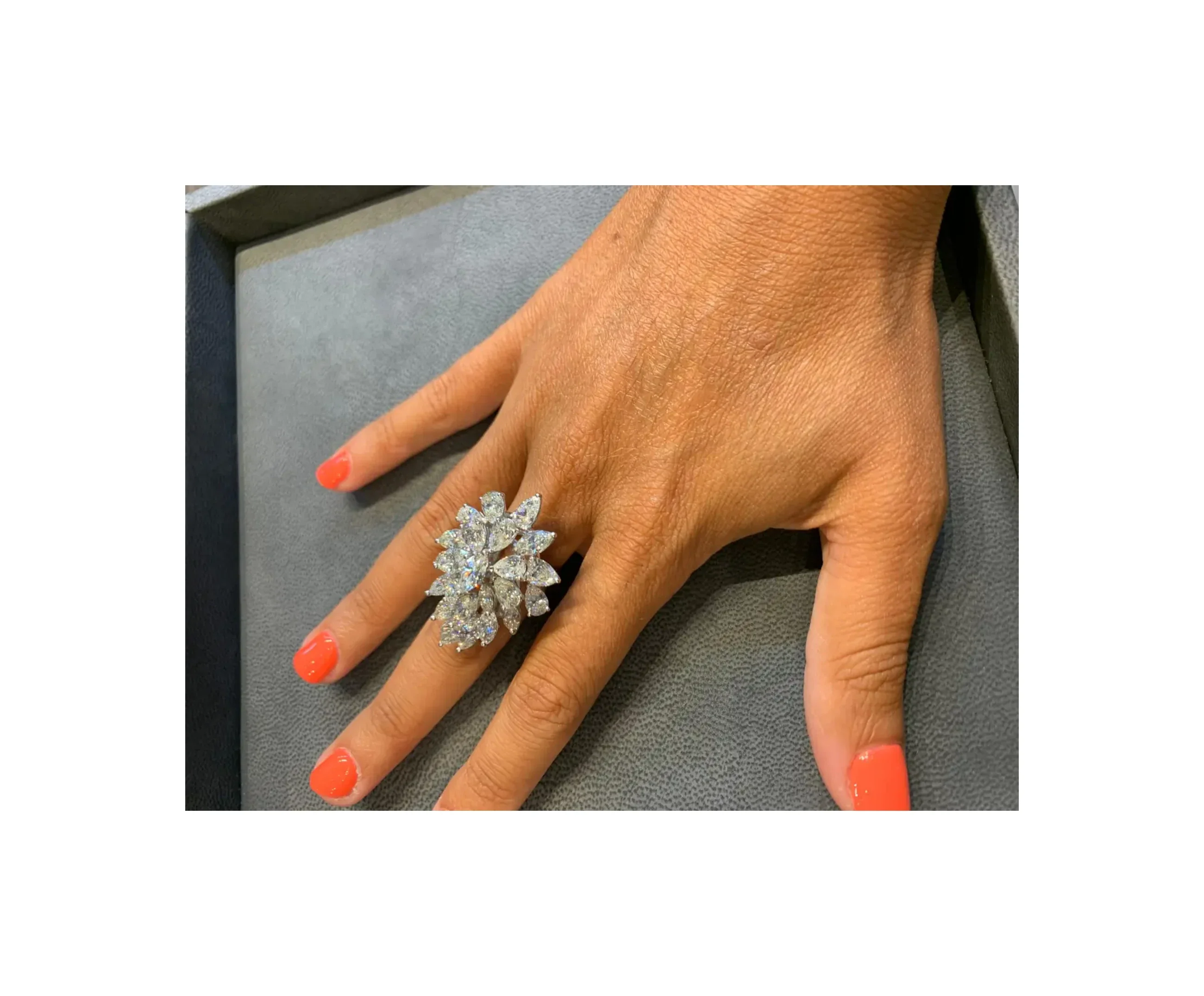 Diamond Cluster Ring - Image 8