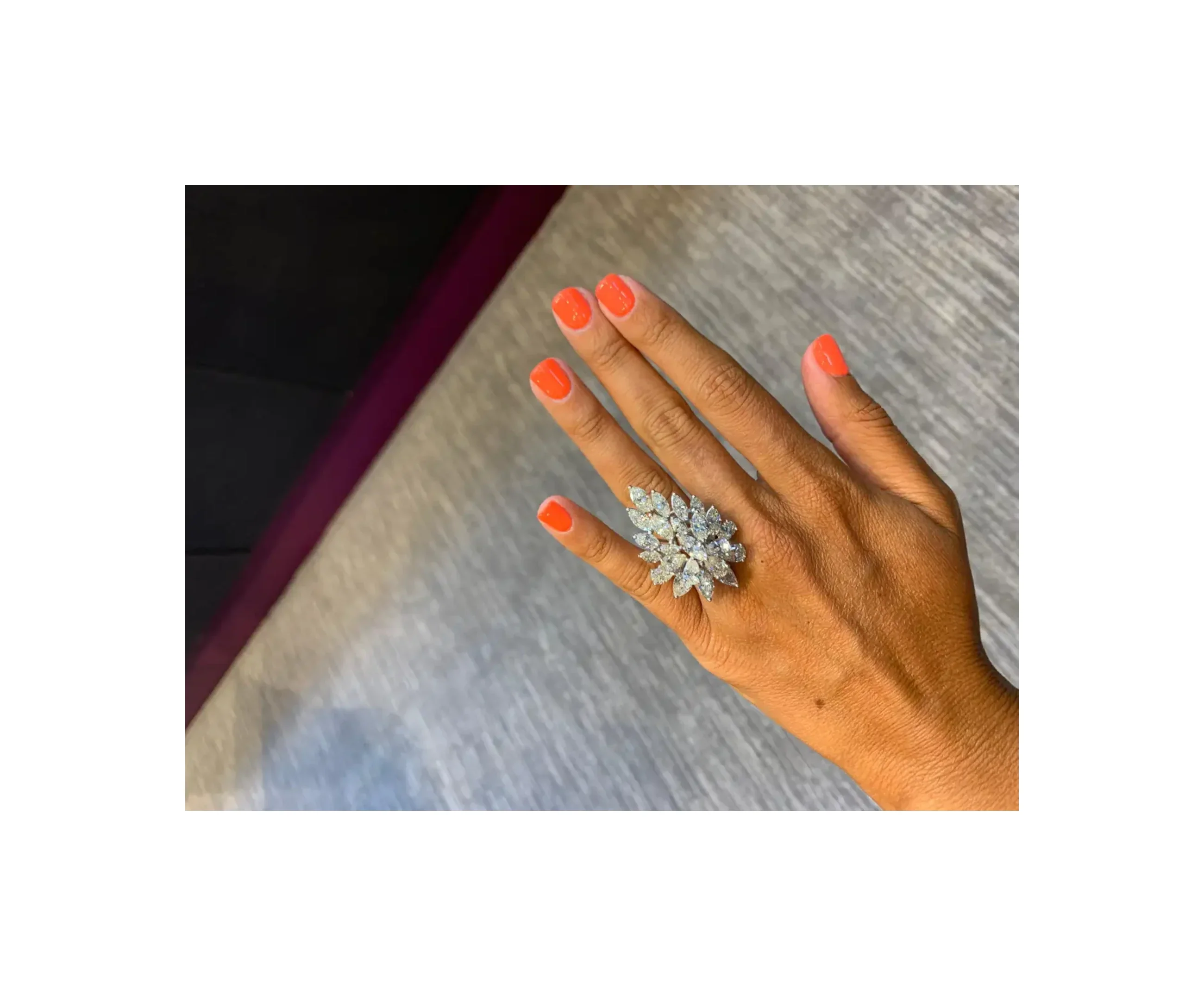 Diamond Cluster Ring - Image 9