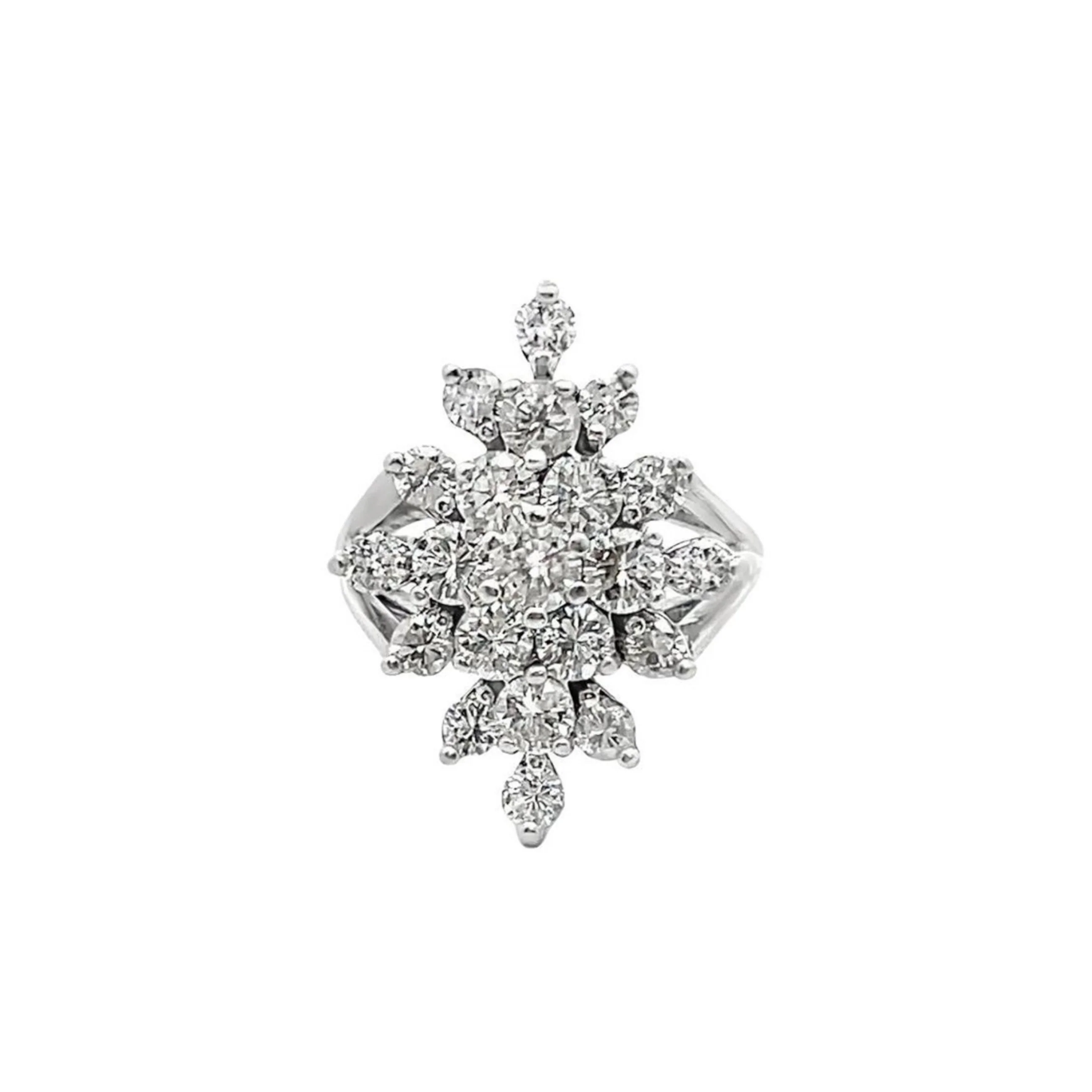 Diamond Cluster Ring
