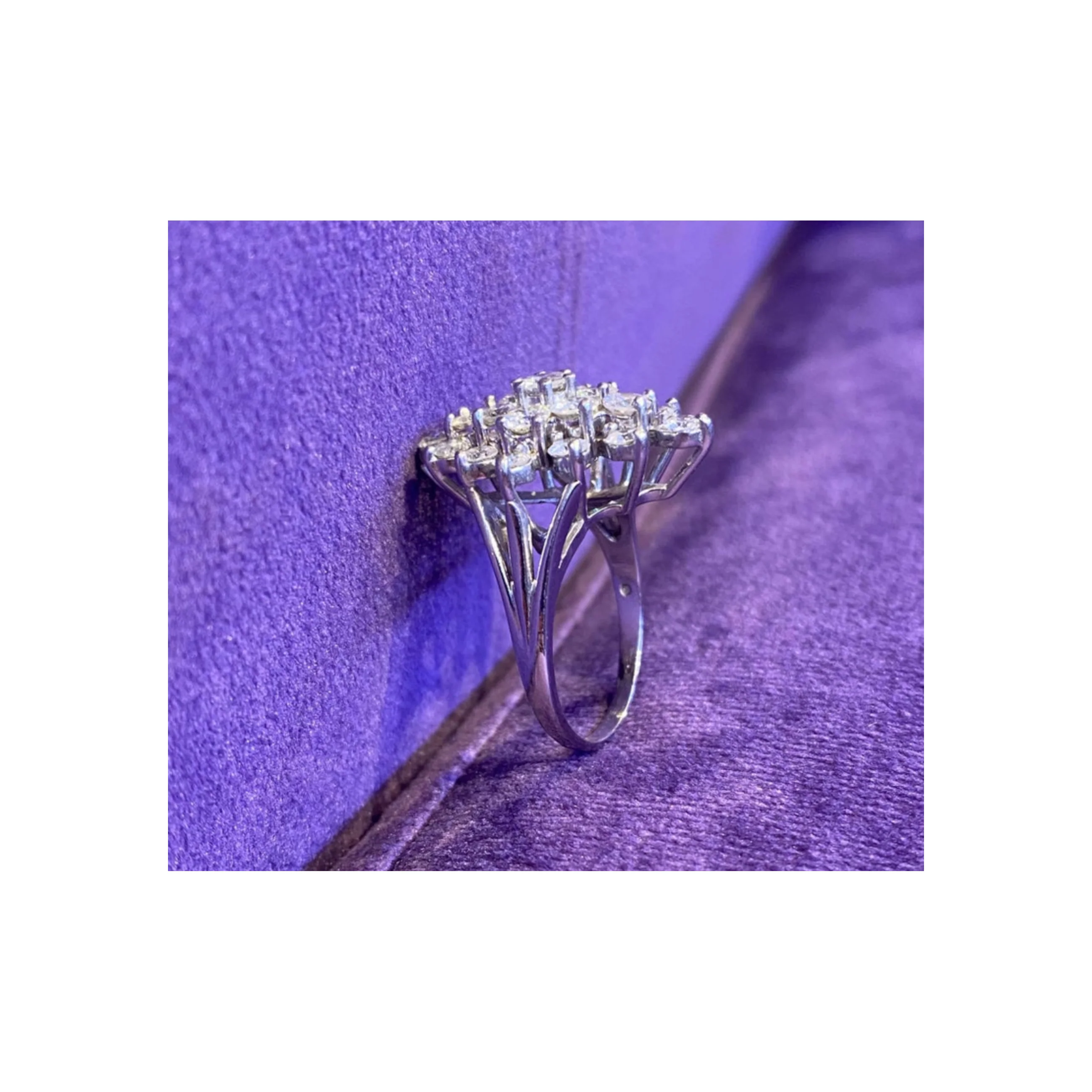 Diamond Cluster Ring - Image 10