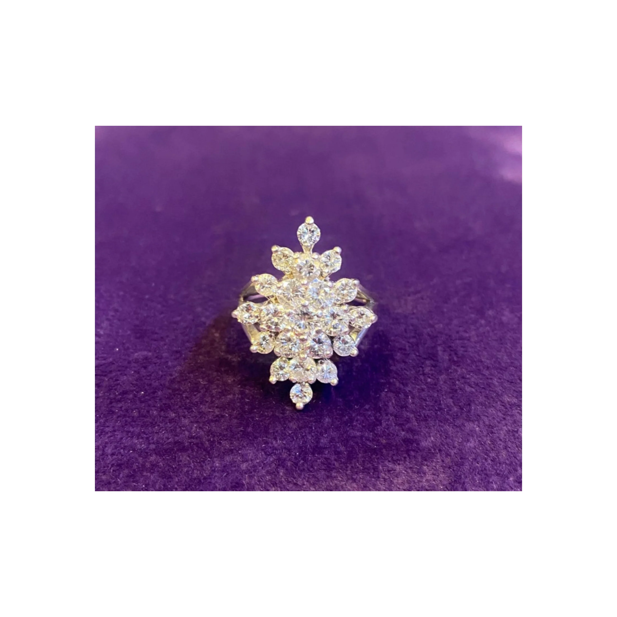 Diamond Cluster Ring - Image 6