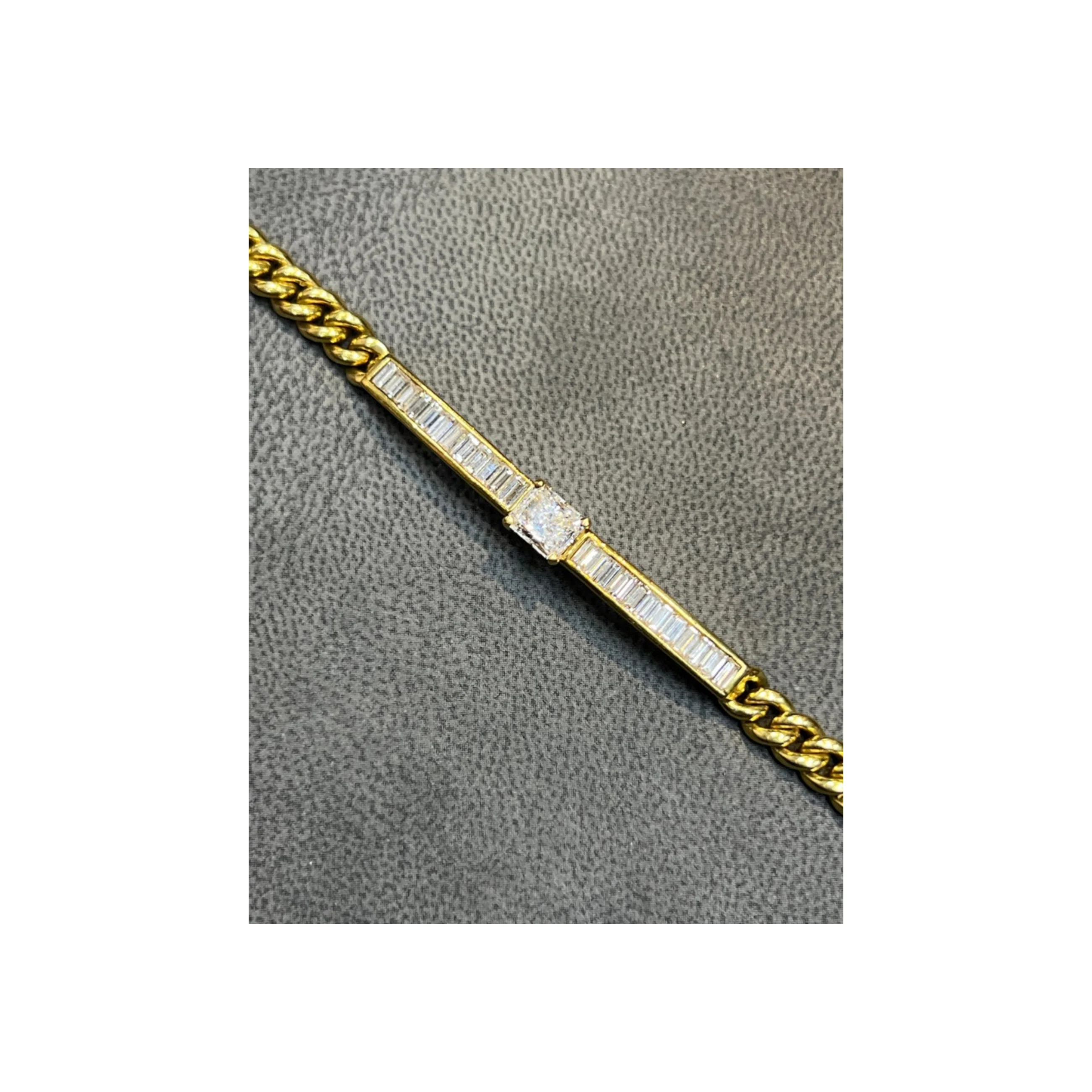 Diamond Cuban Link Bracelet - Image 7