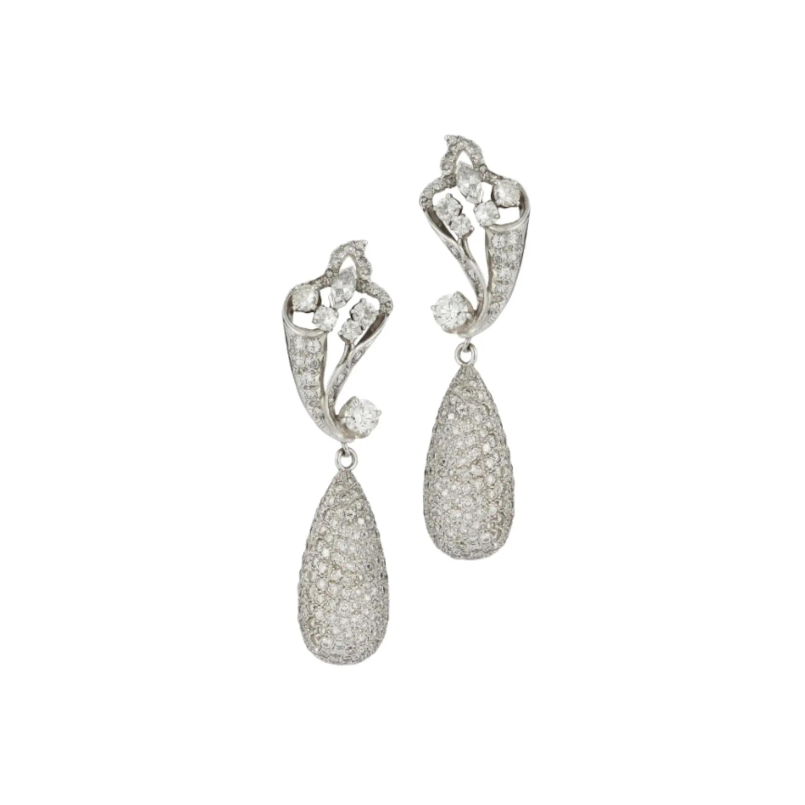 Diamond Day And Night Earrings