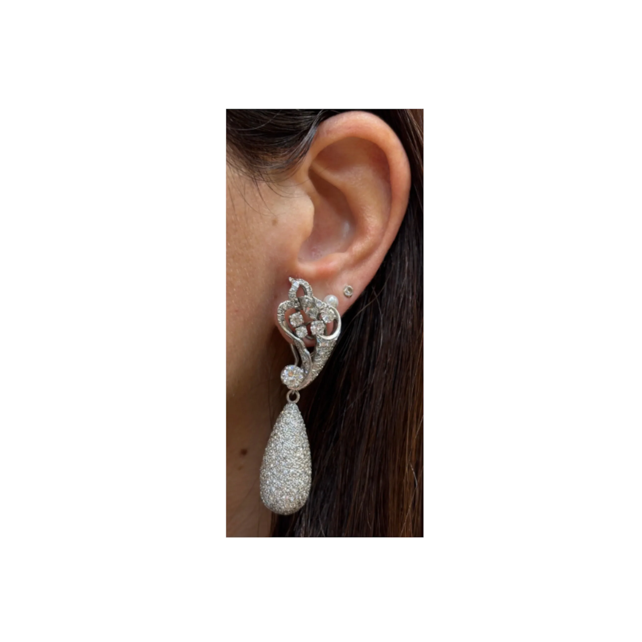 Diamond Day And Night Earrings - Image 2