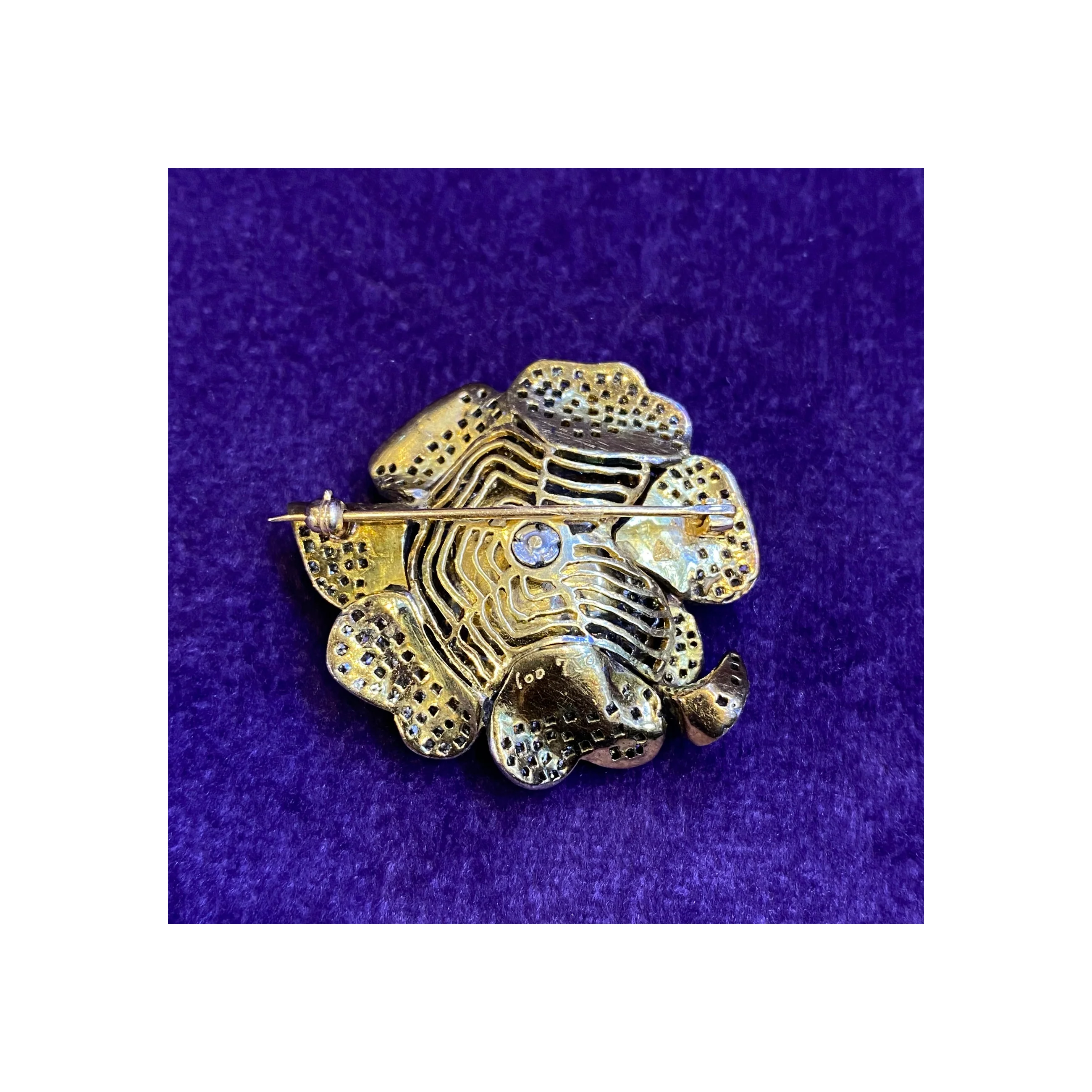 Diamond Flower Brooch - Image 5