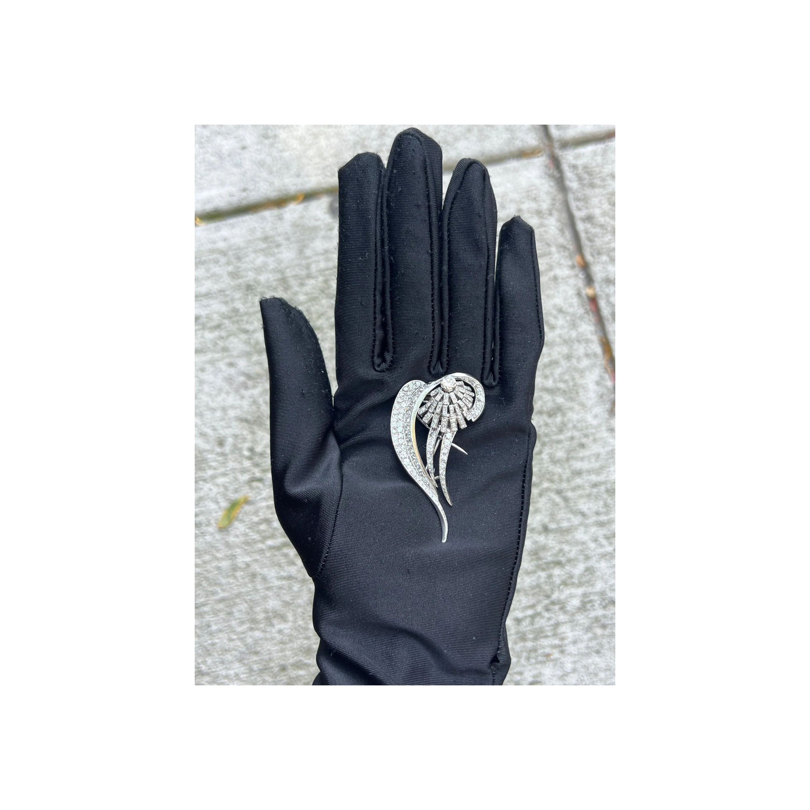 Diamond Flower Brooch - Image 2