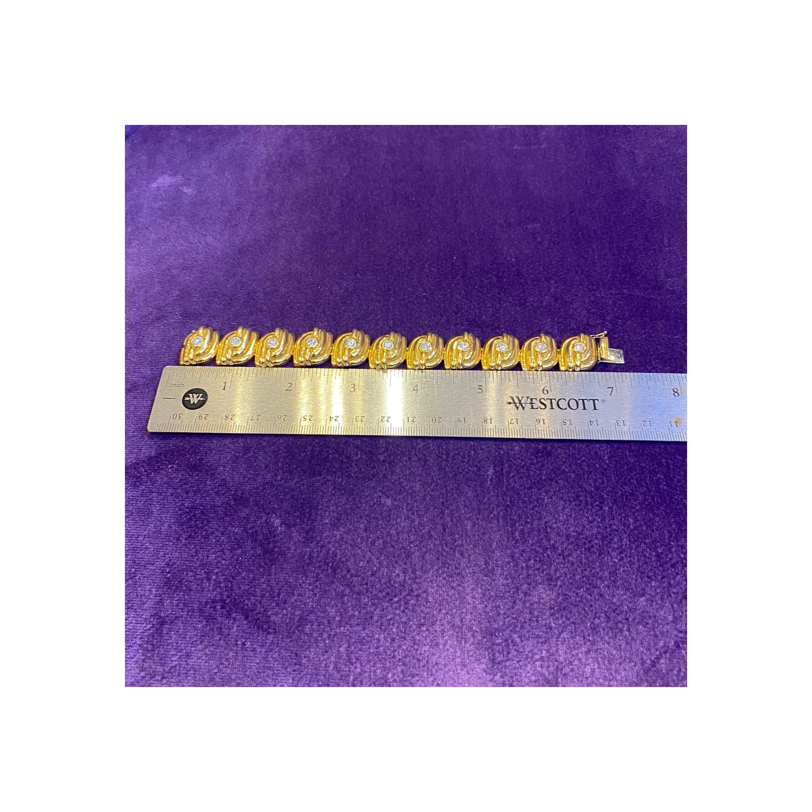 Diamond & Gold Bracelet - Image 5