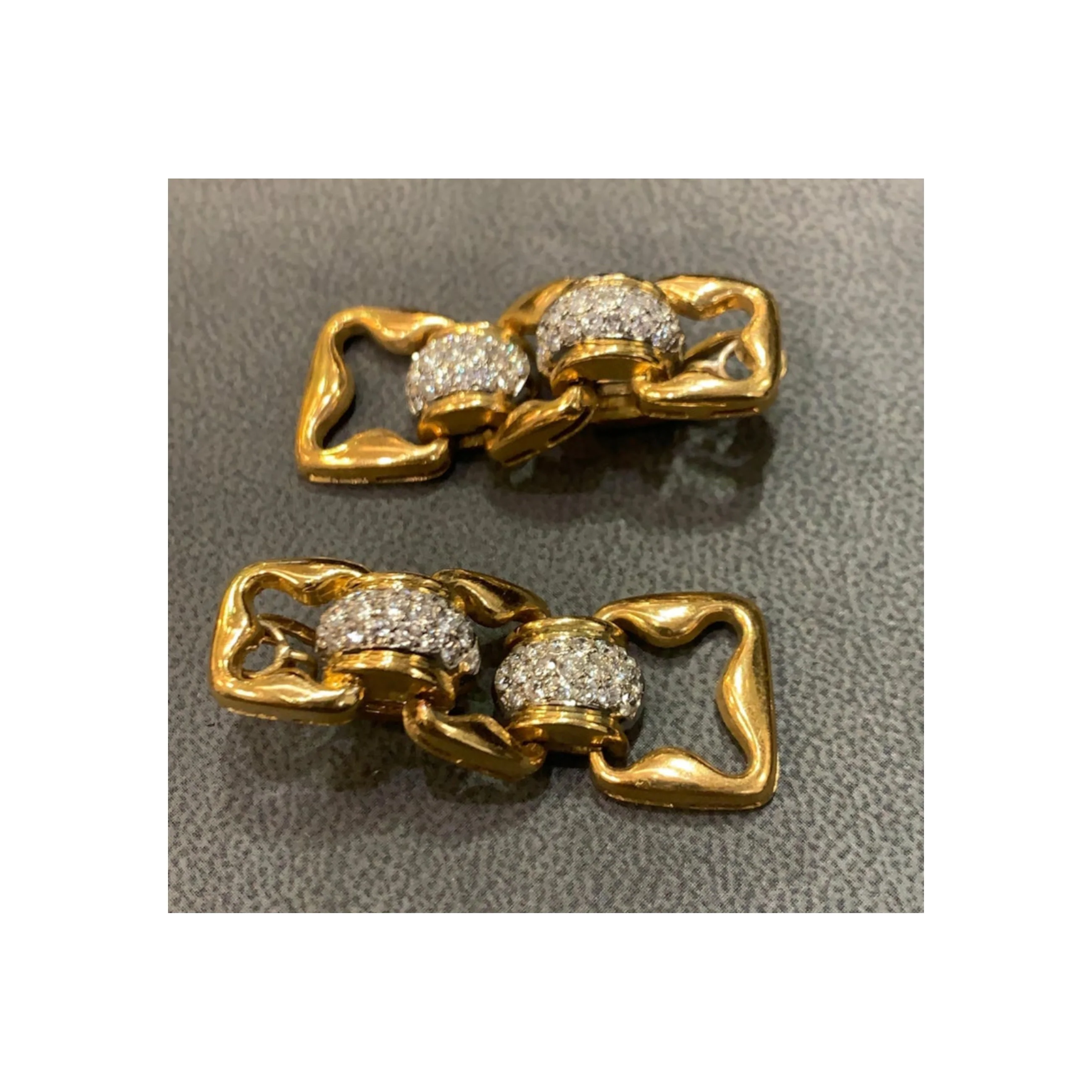 Diamond Link Earrings - Image 5