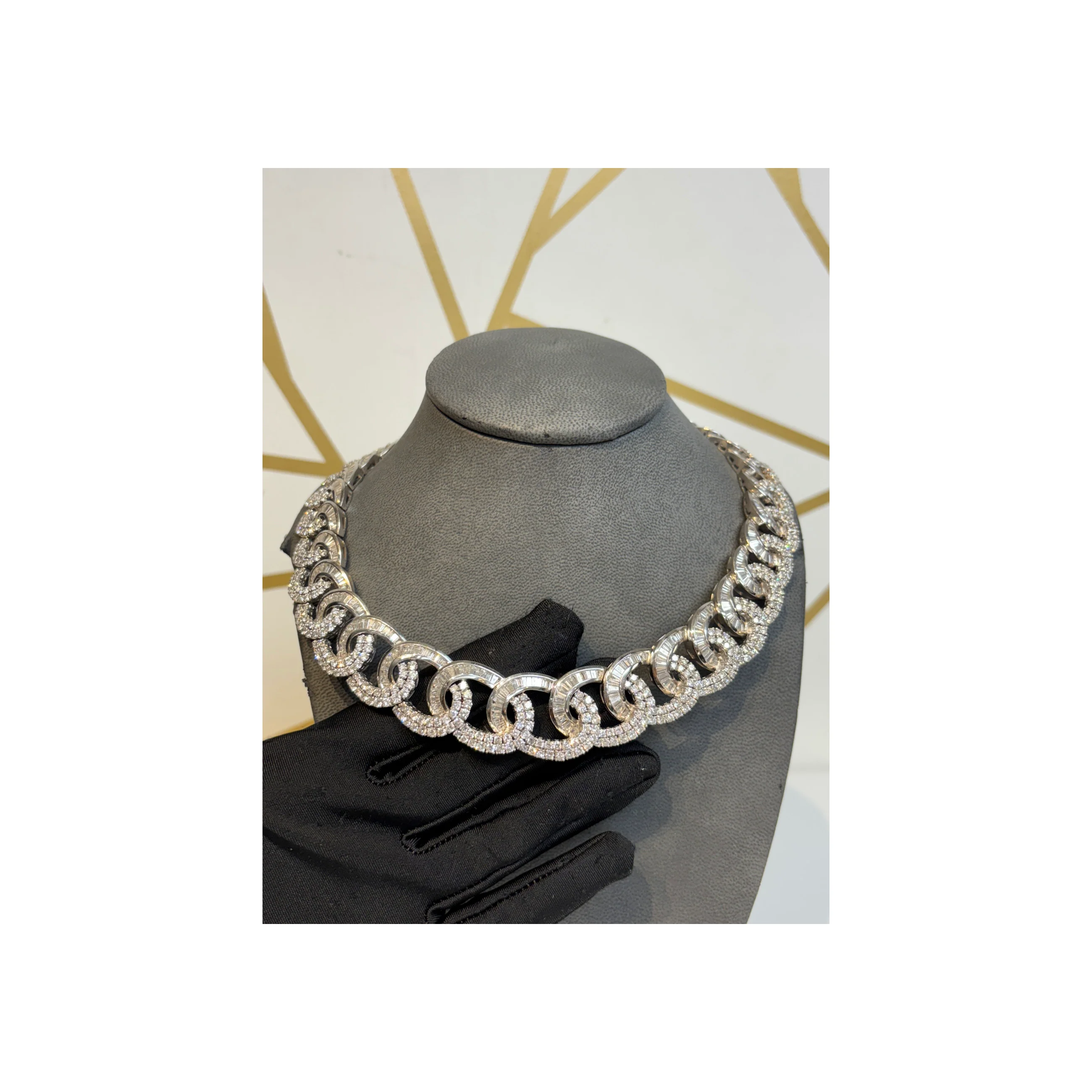 Diamond Necklace & Earrings Set - Image 5