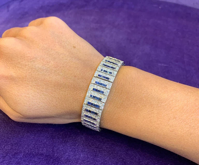 Sapphire and Diamond Bracelet - Image 2