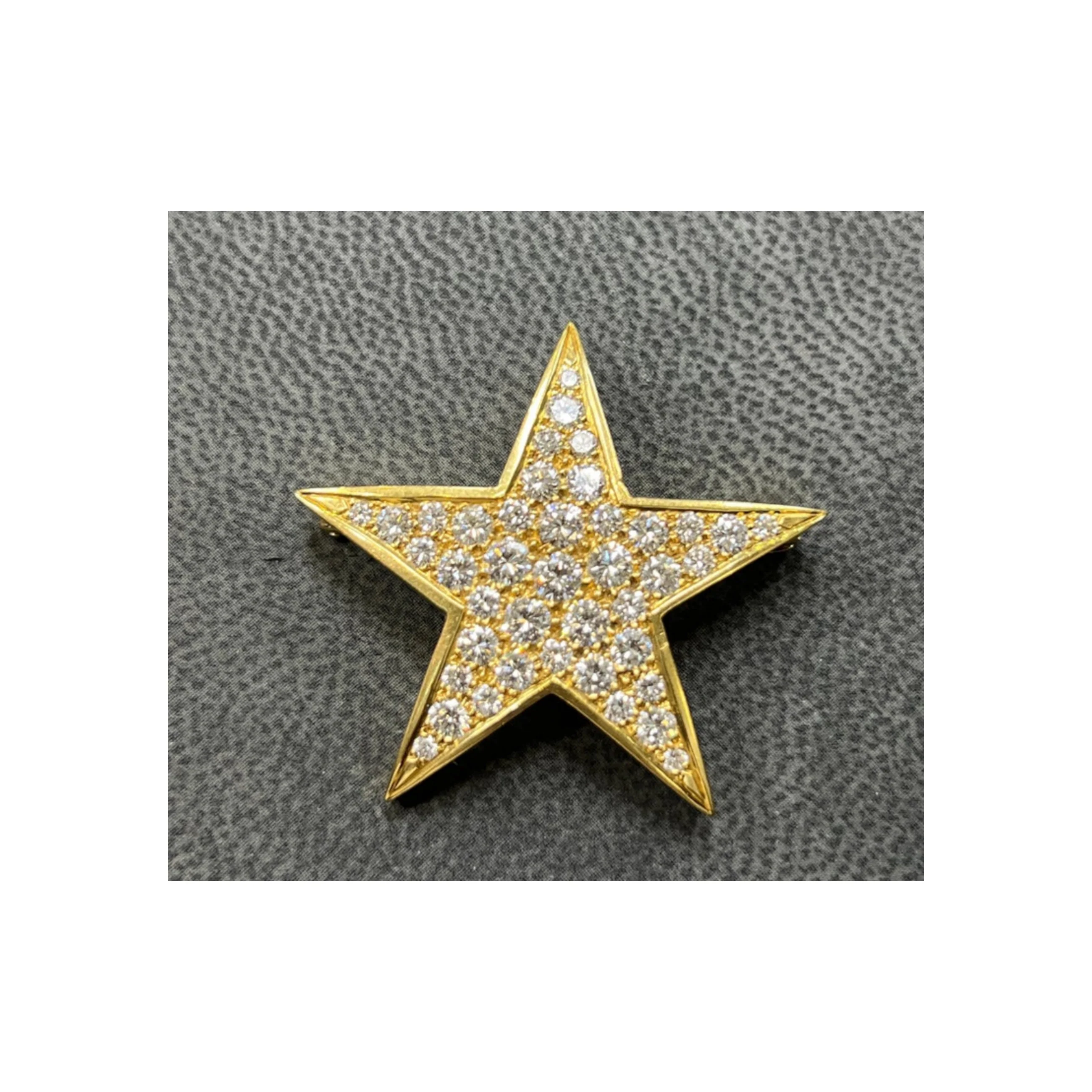 Diamond Star Brooch - Image 3