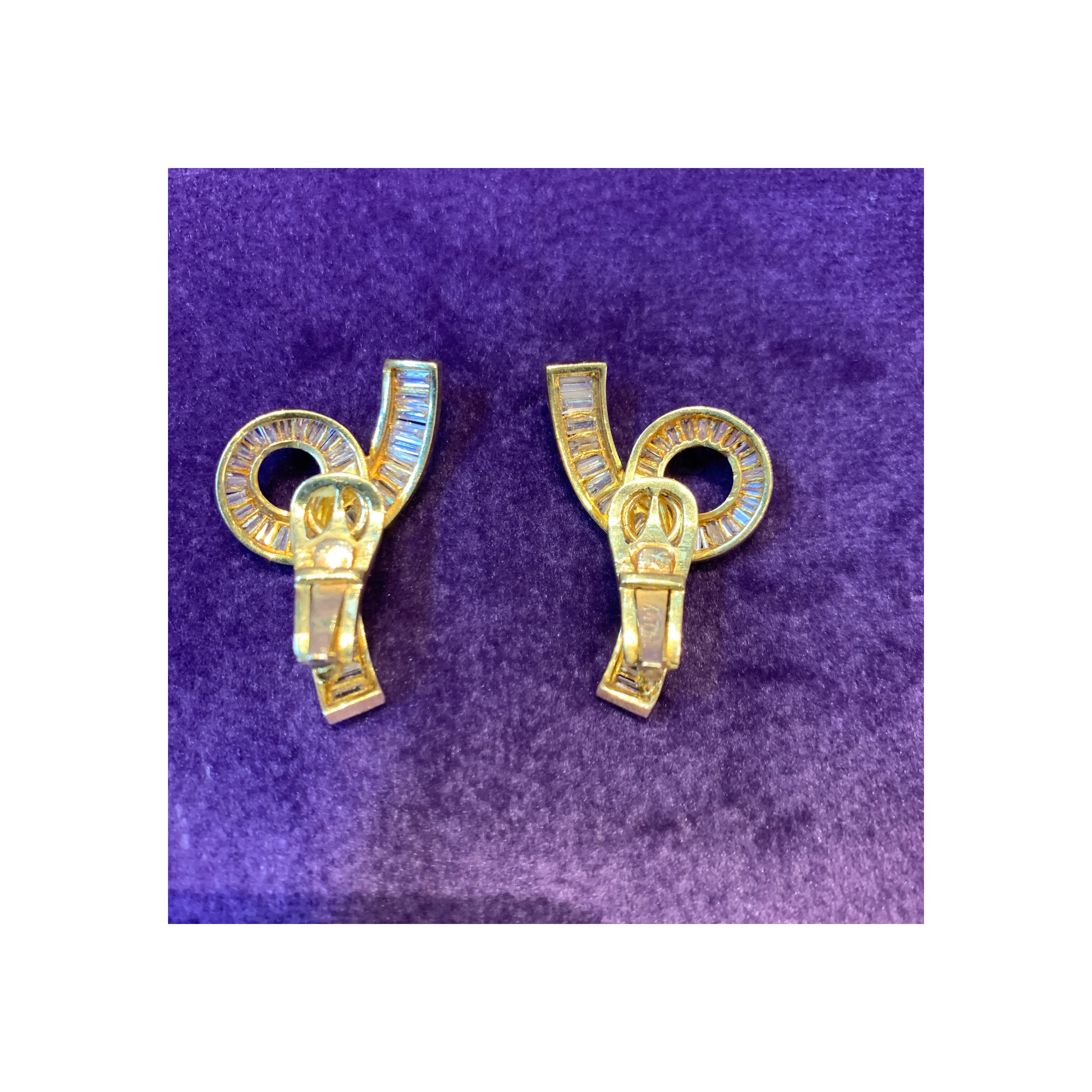 Diamond Swirl Earrings - Image 6
