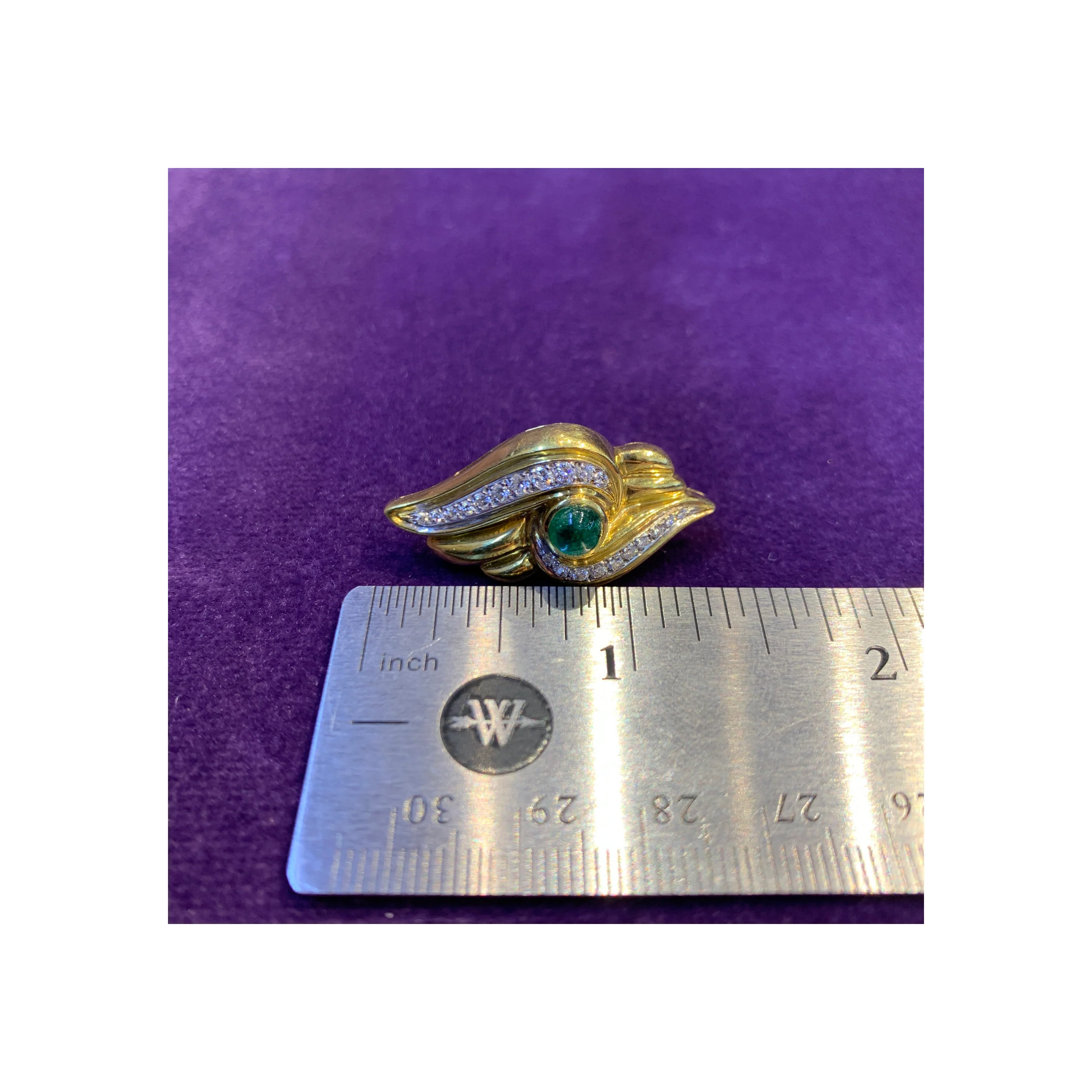 Emerald and Diamond Earrings - Image 8