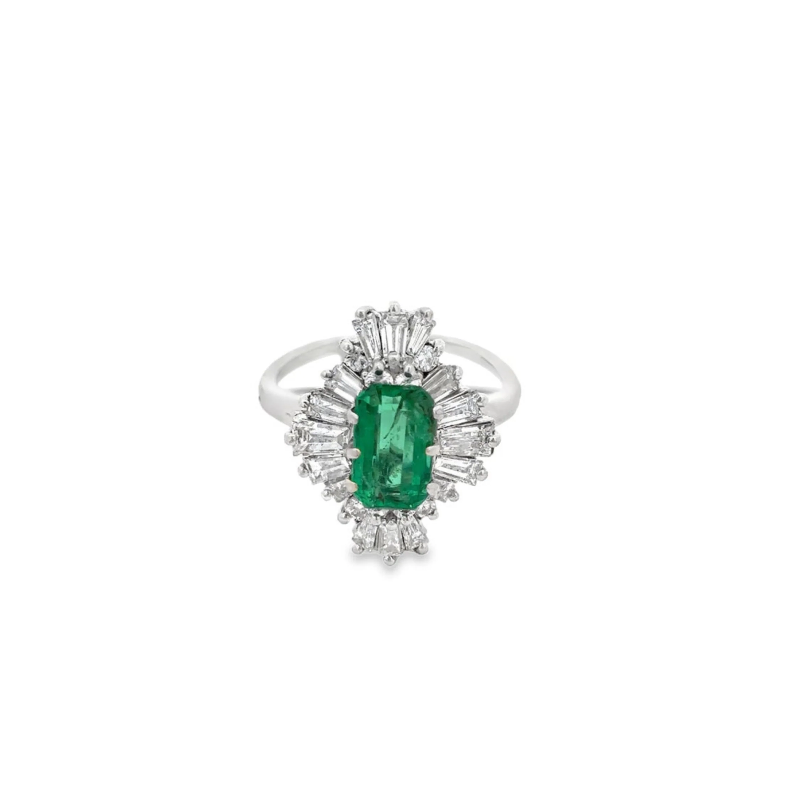 Emerald And Diamond Ring