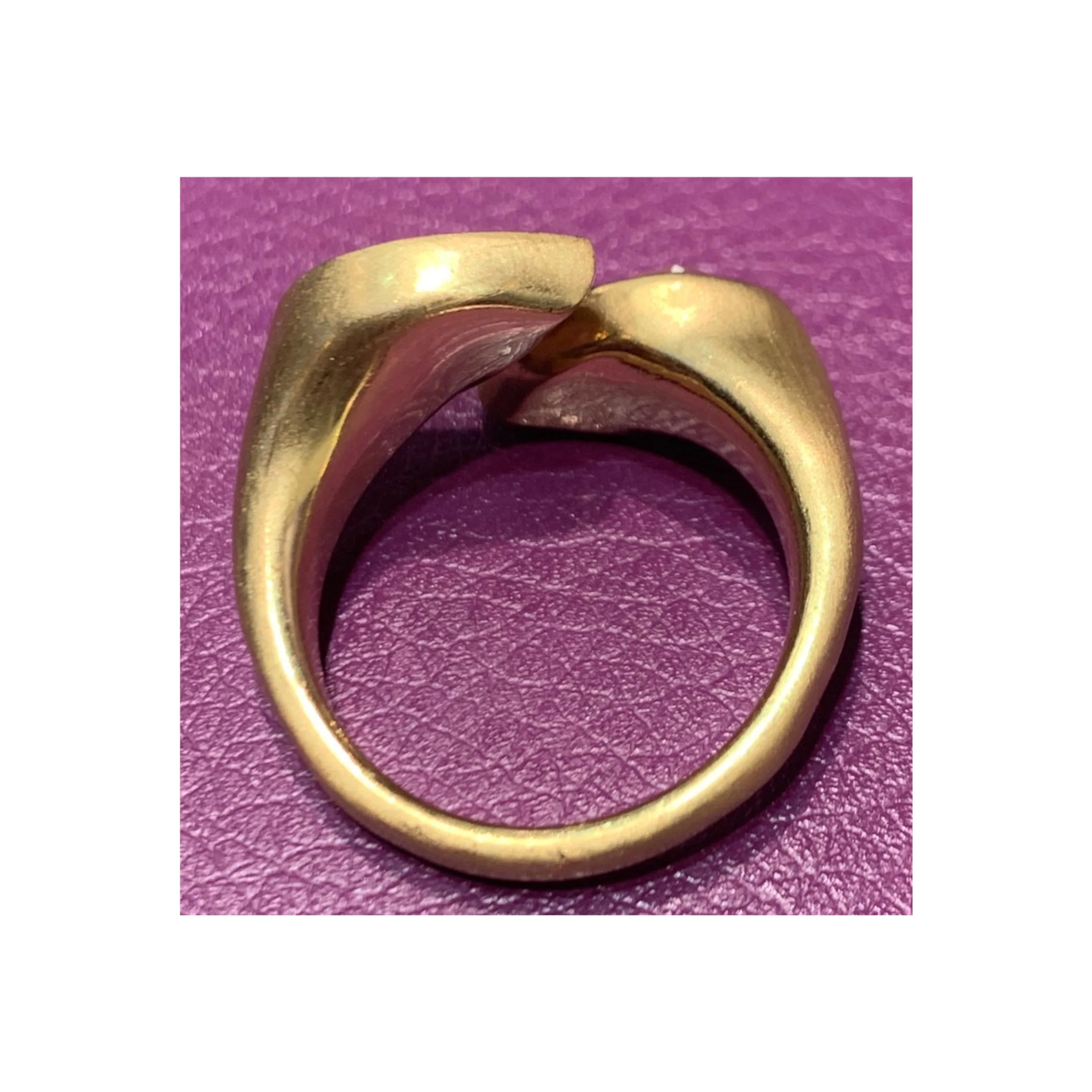 Fancy Yellow Pear Shaper Two-Stone Diamond Ring - Image 4