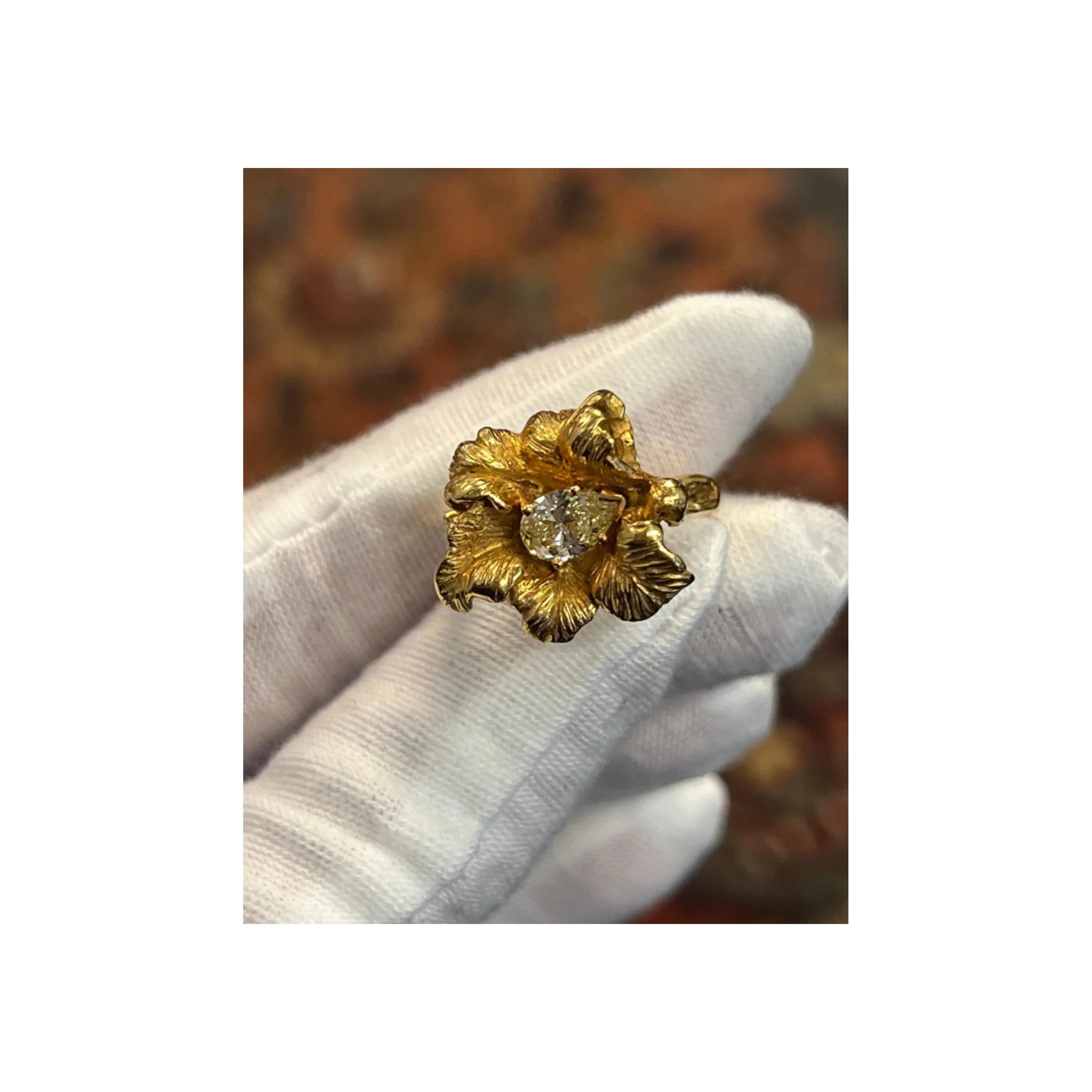 Floral Diamond Ring - Image 3