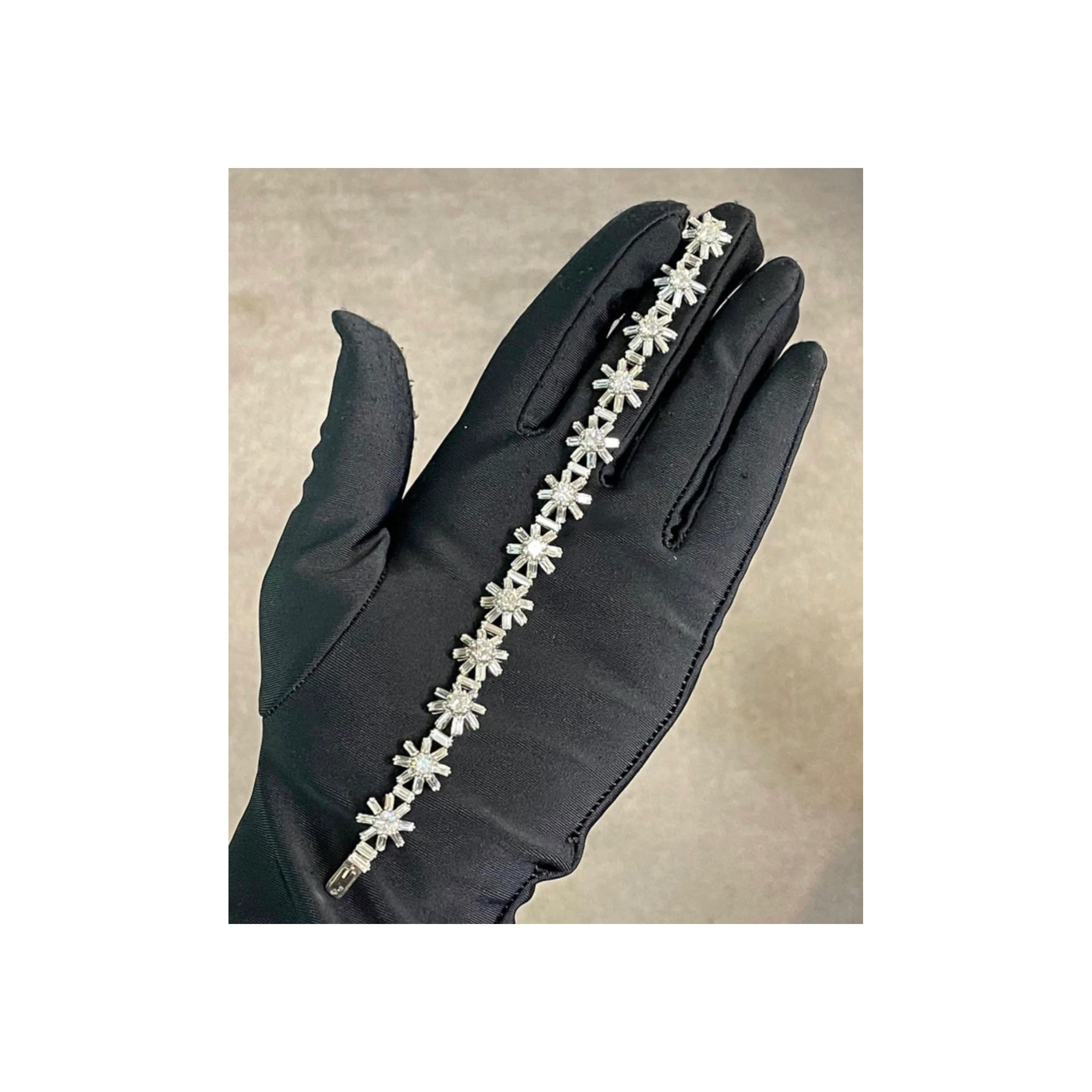 French Diamond Snowflake Bracelet - Image 3