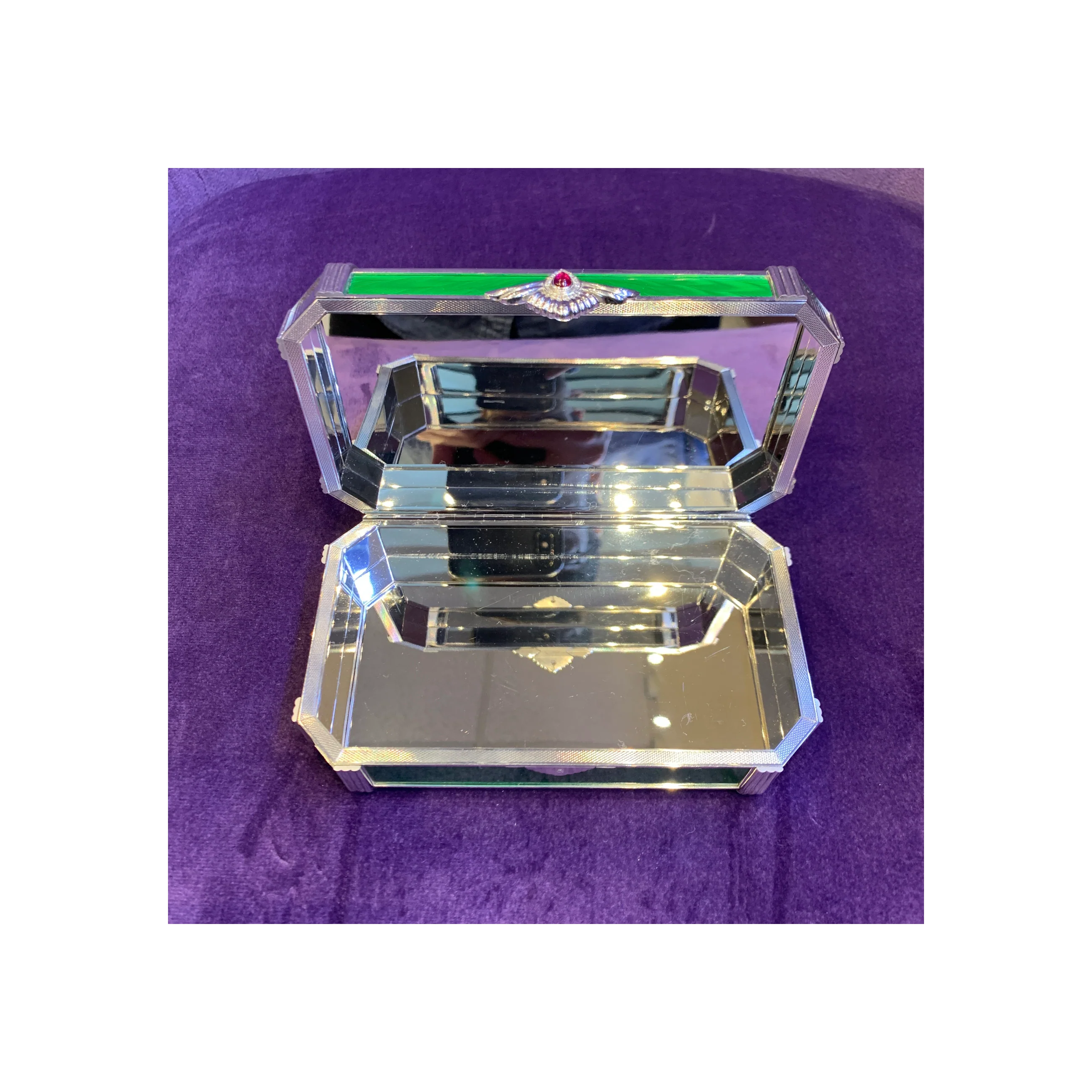 Garrard & Co. Enamel and Gem Set Box - Image 11