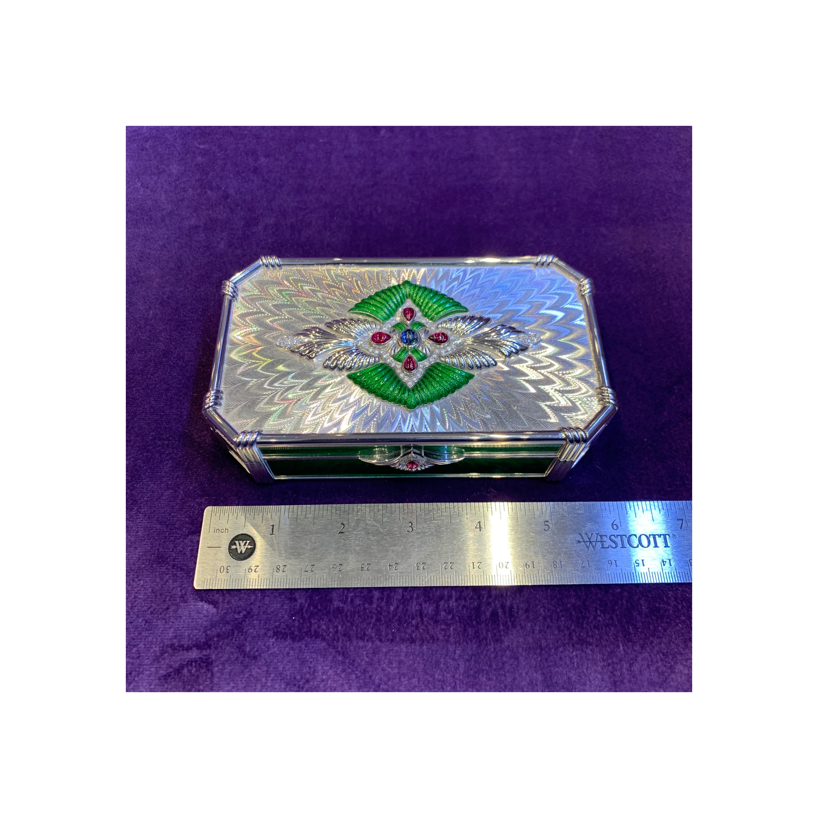 Garrard & Co. Enamel and Gem Set Box - Image 12