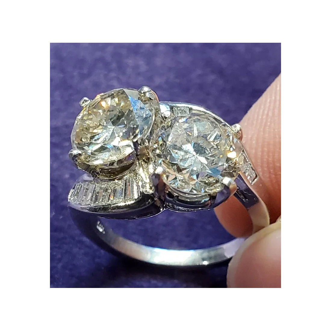 GIA Certified "You and Me" Diamond Ring - Image 3