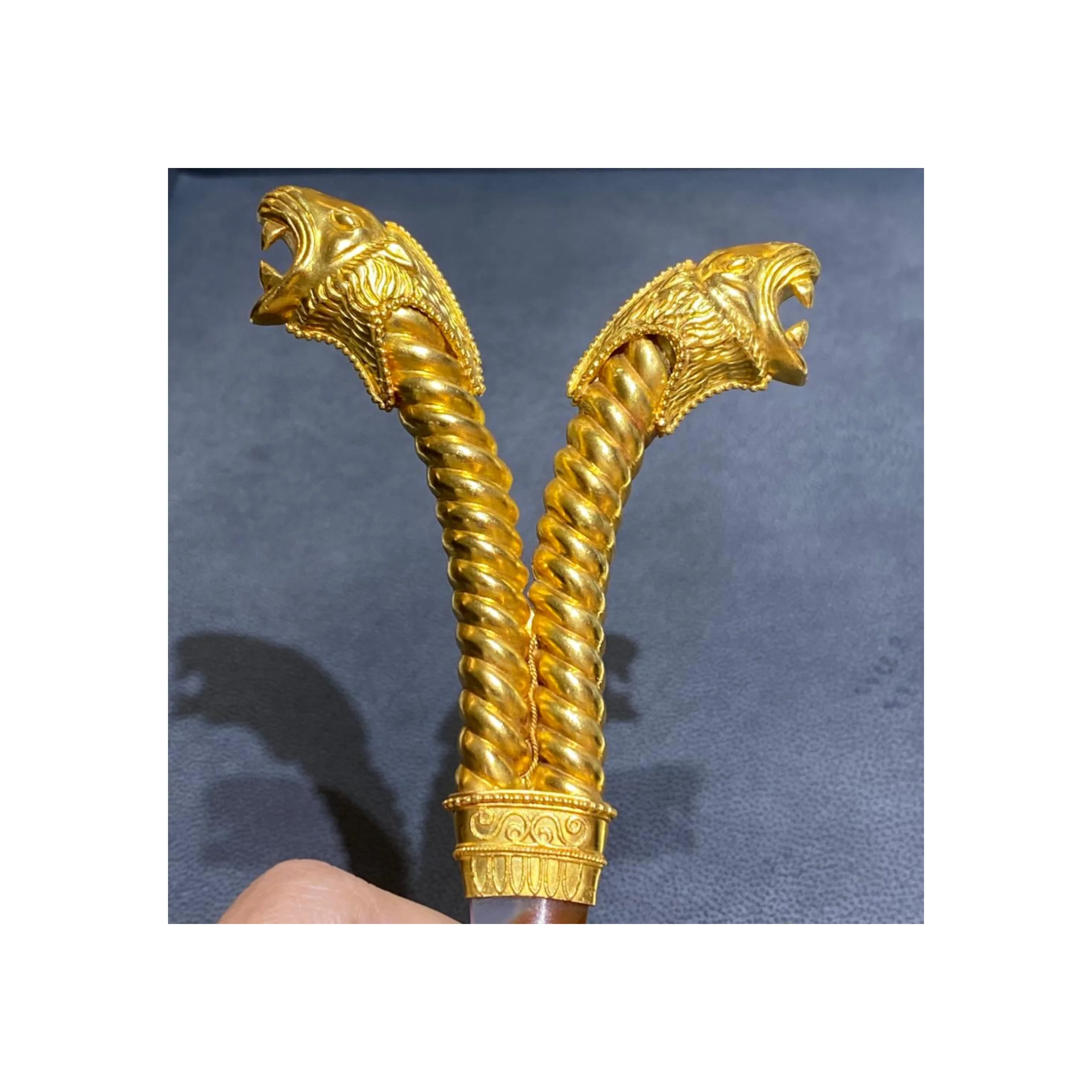 Ilias Lalaounis Gold and Agate Letter Opener - Image 4