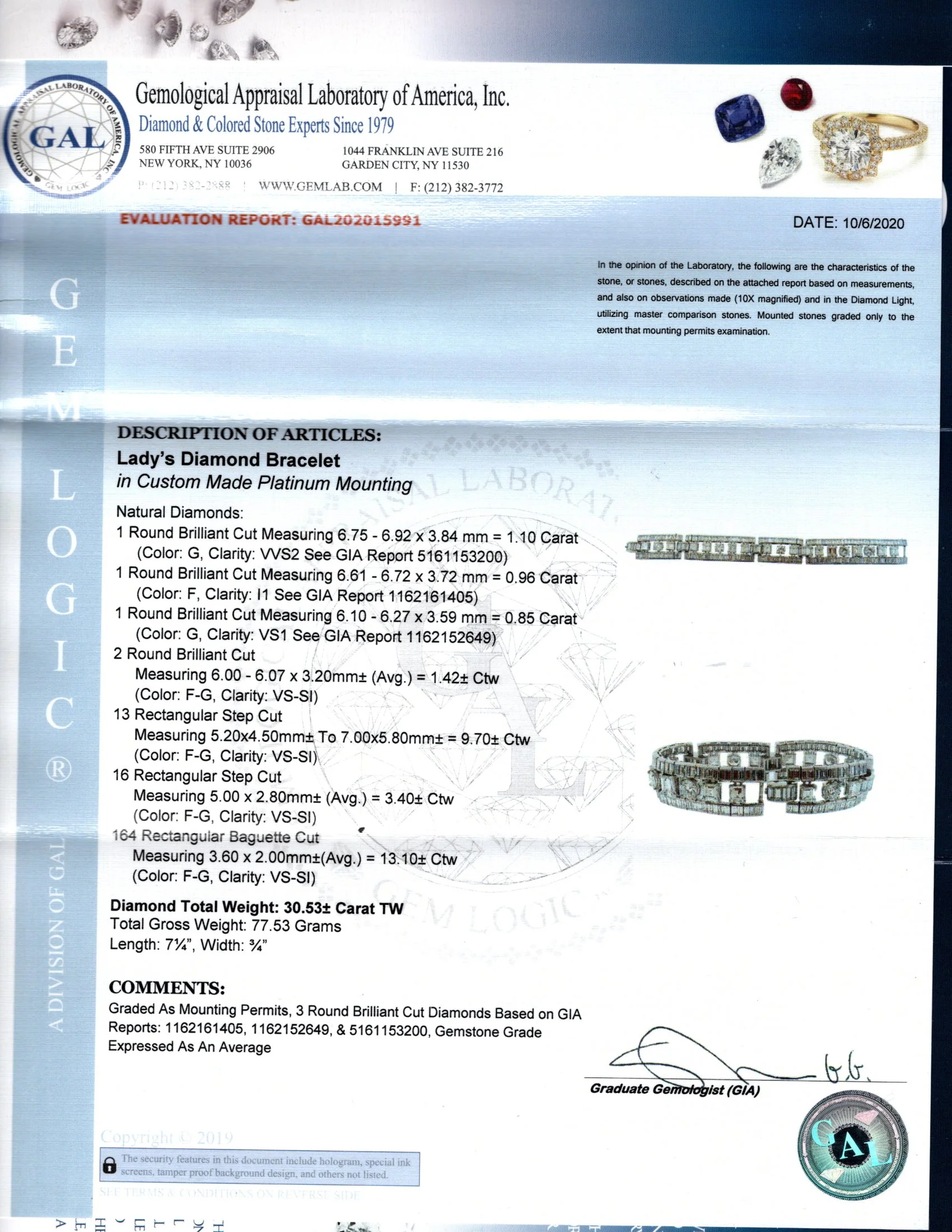 Important Diamond Bracelet - Image 11