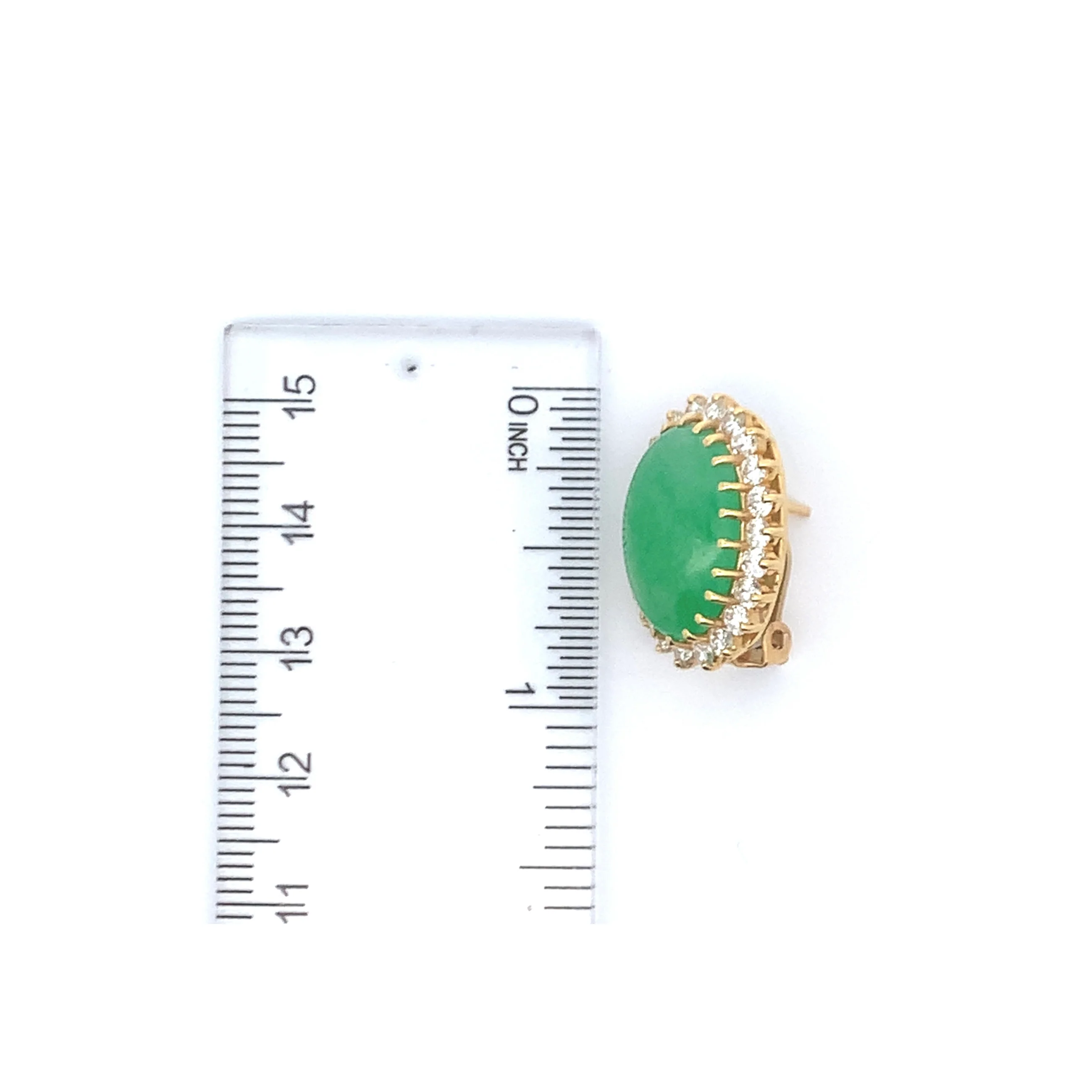 Jade & Diamond Earrings - Image 4