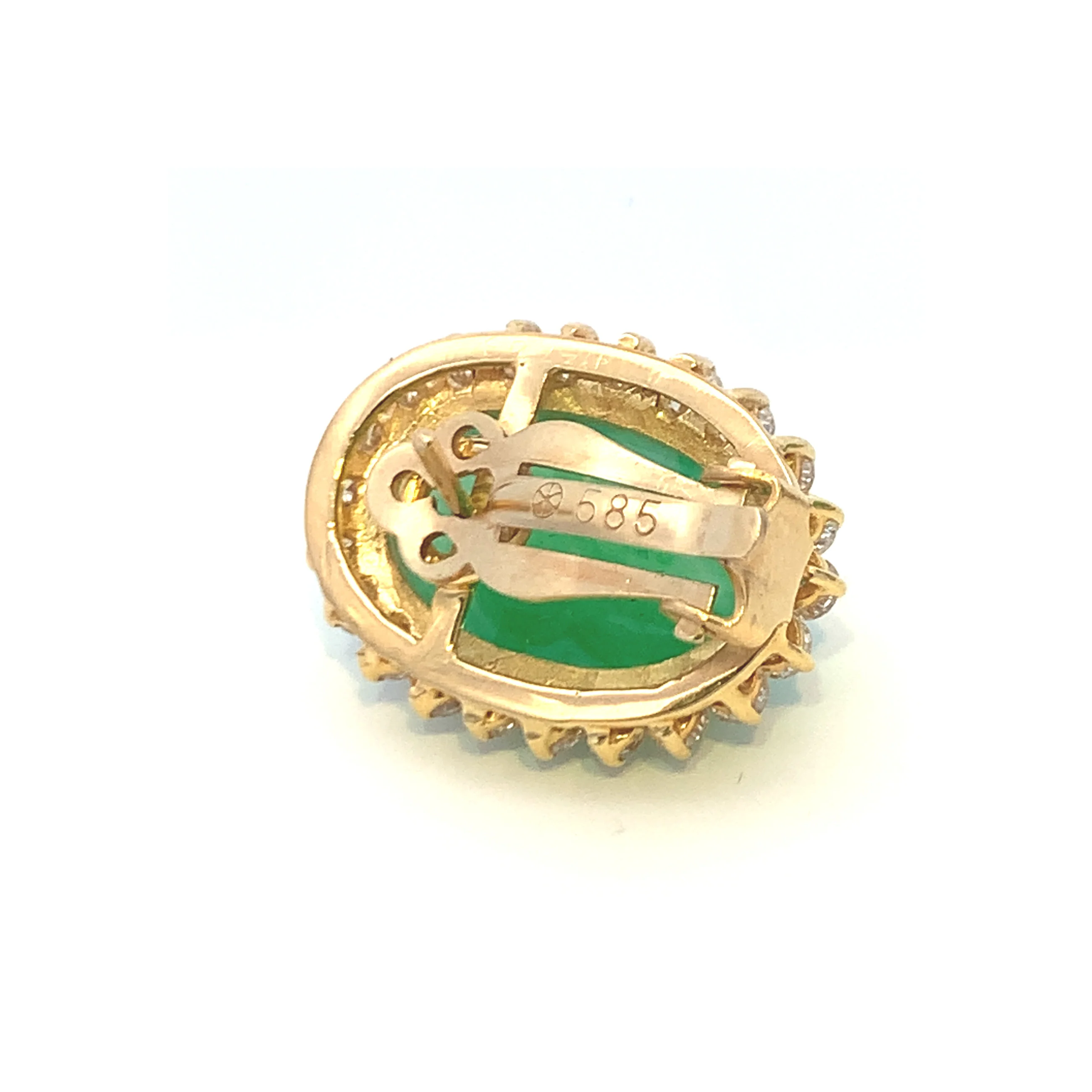 Jade & Diamond Earrings - Image 5