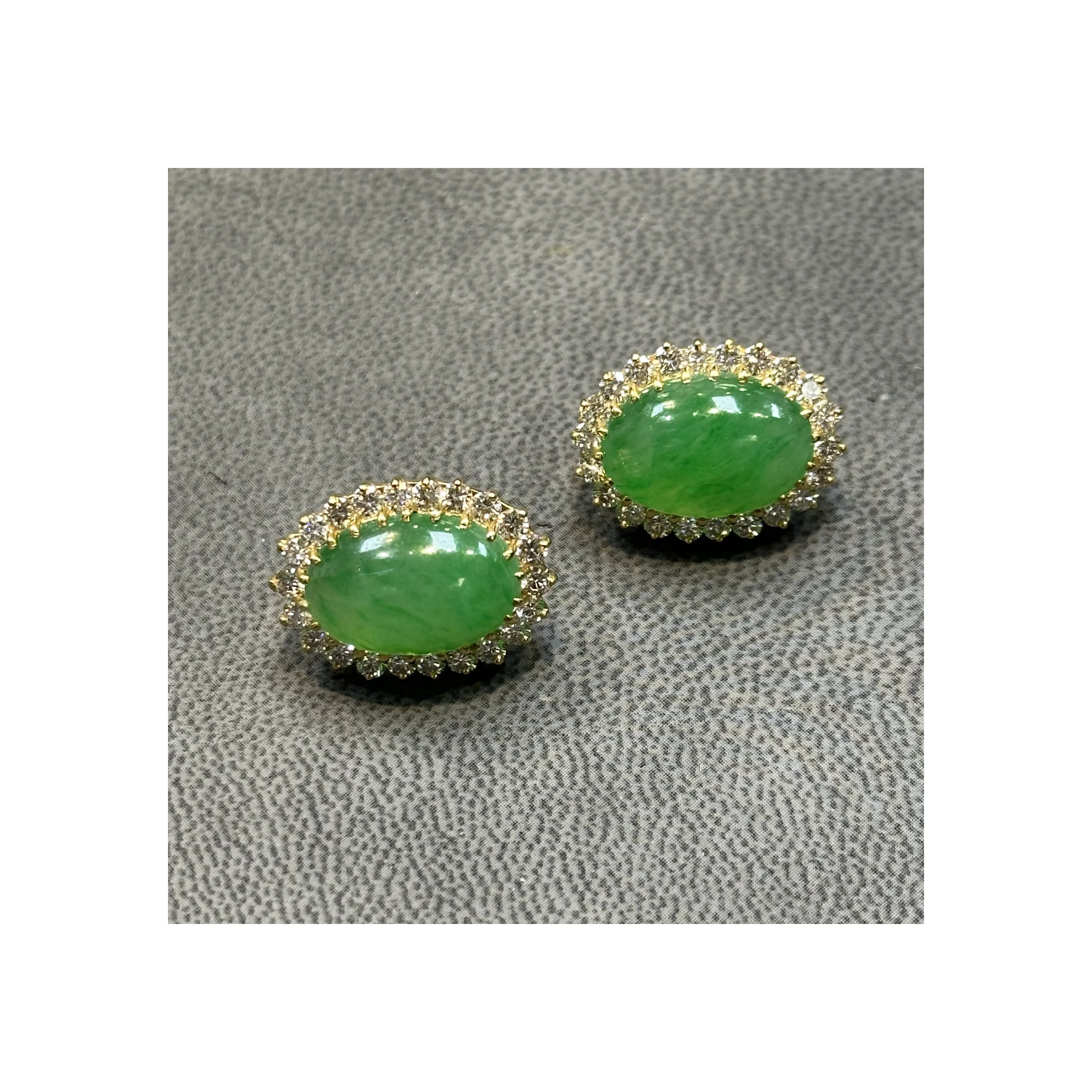 Jade And Diamond Earrings - Image 6