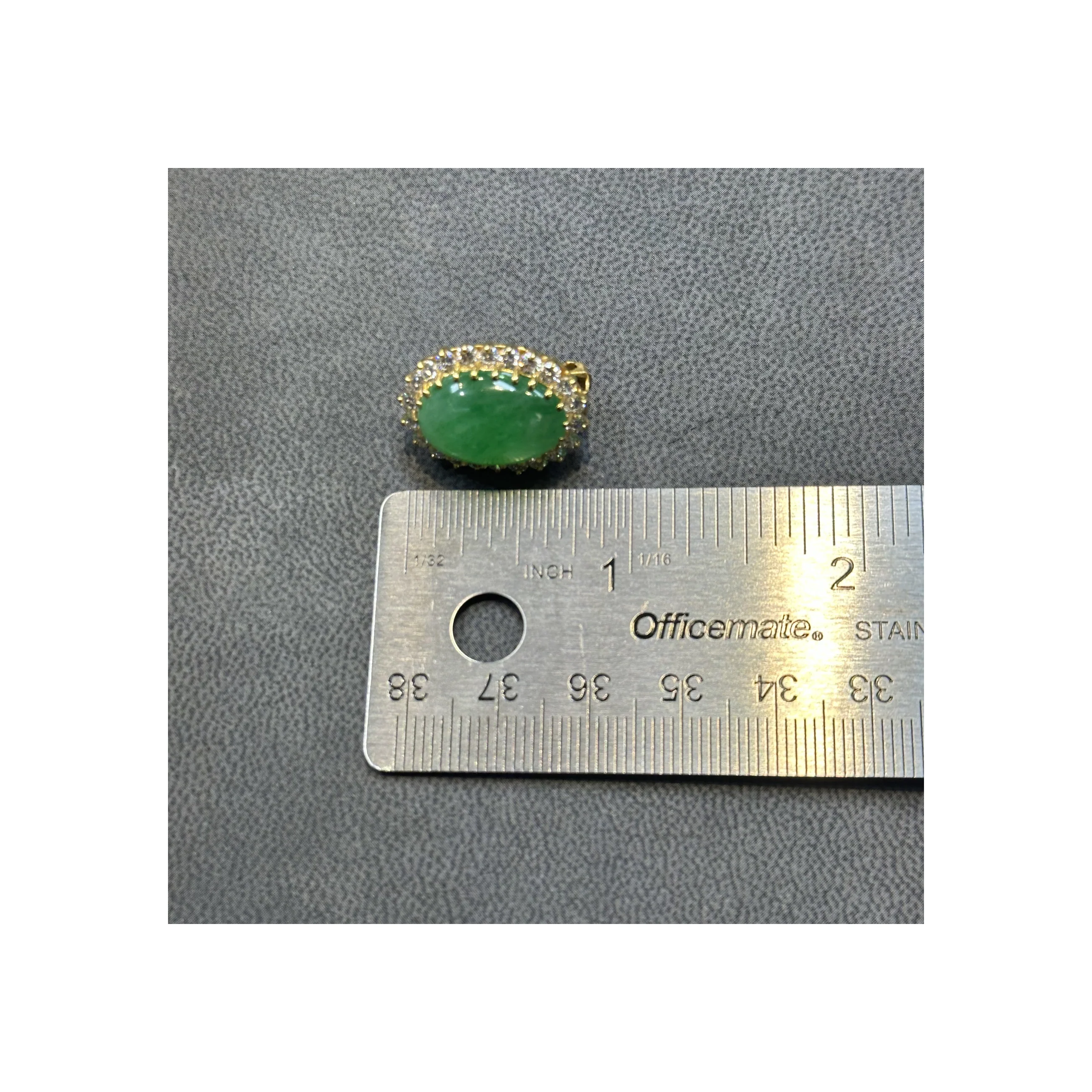 Jade And Diamond Earrings - Image 8