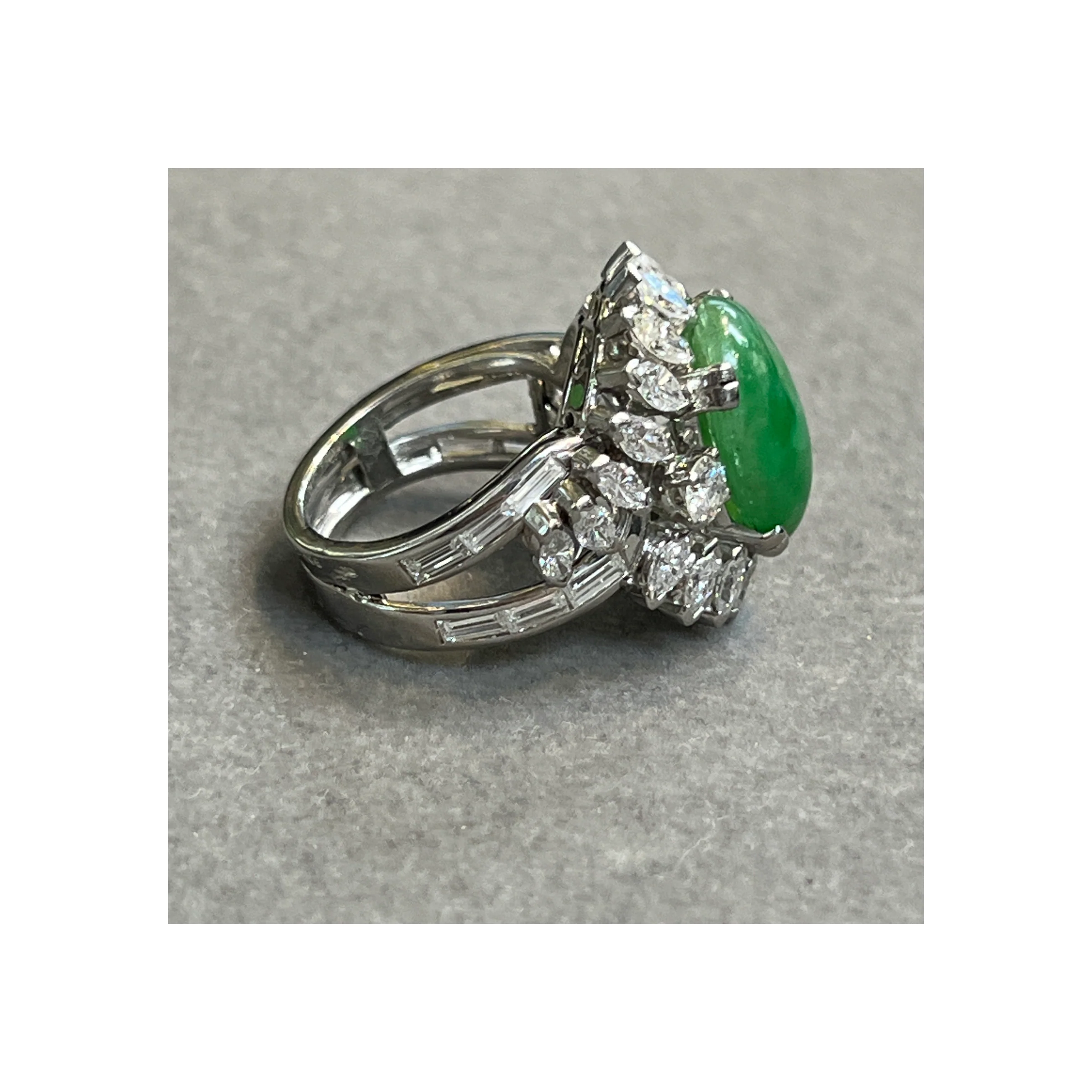 Jade and Diamond Ring - Image 9