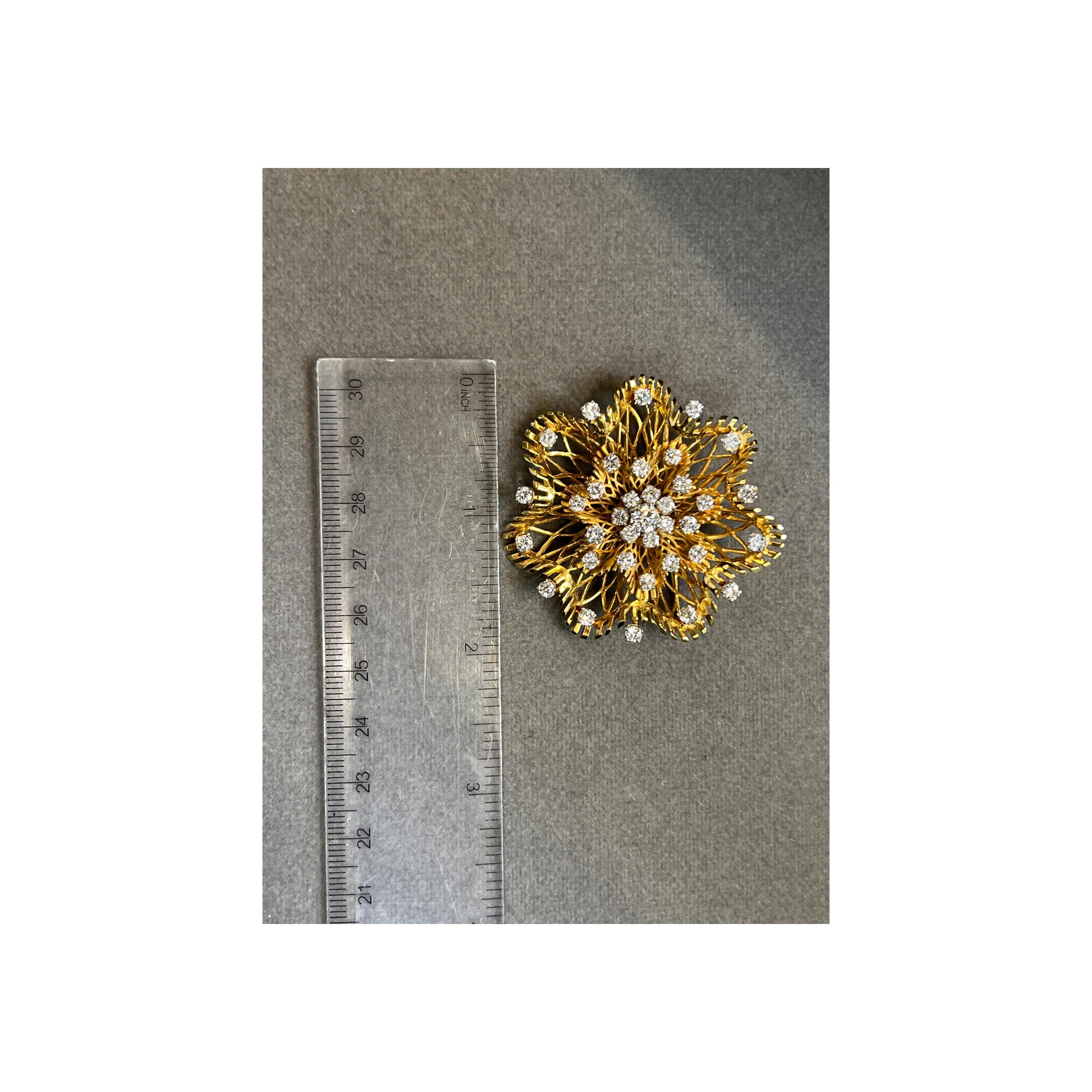 Lace Diamond Brooch - Image 4