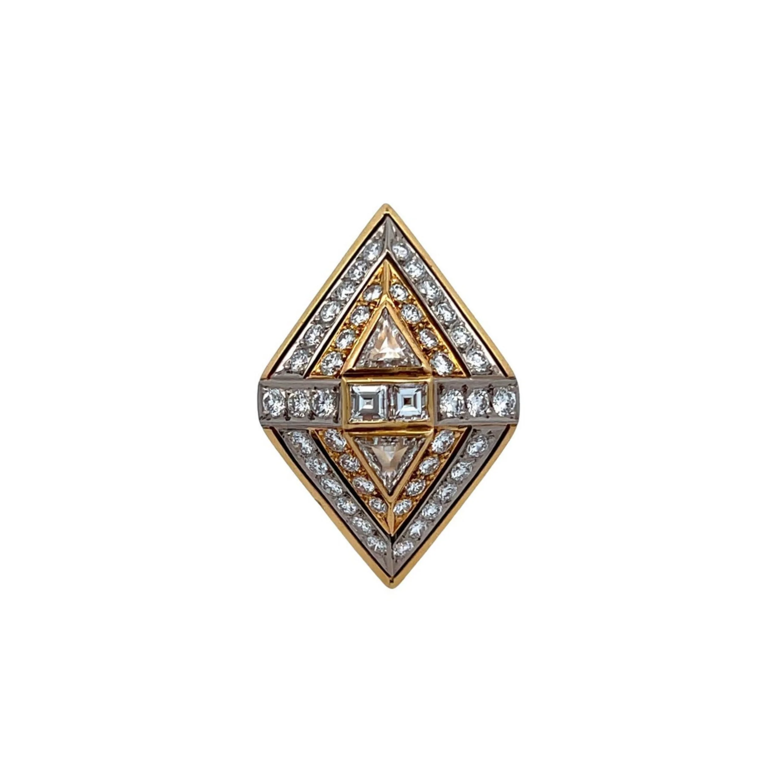Large Size Navette Diamond Ring