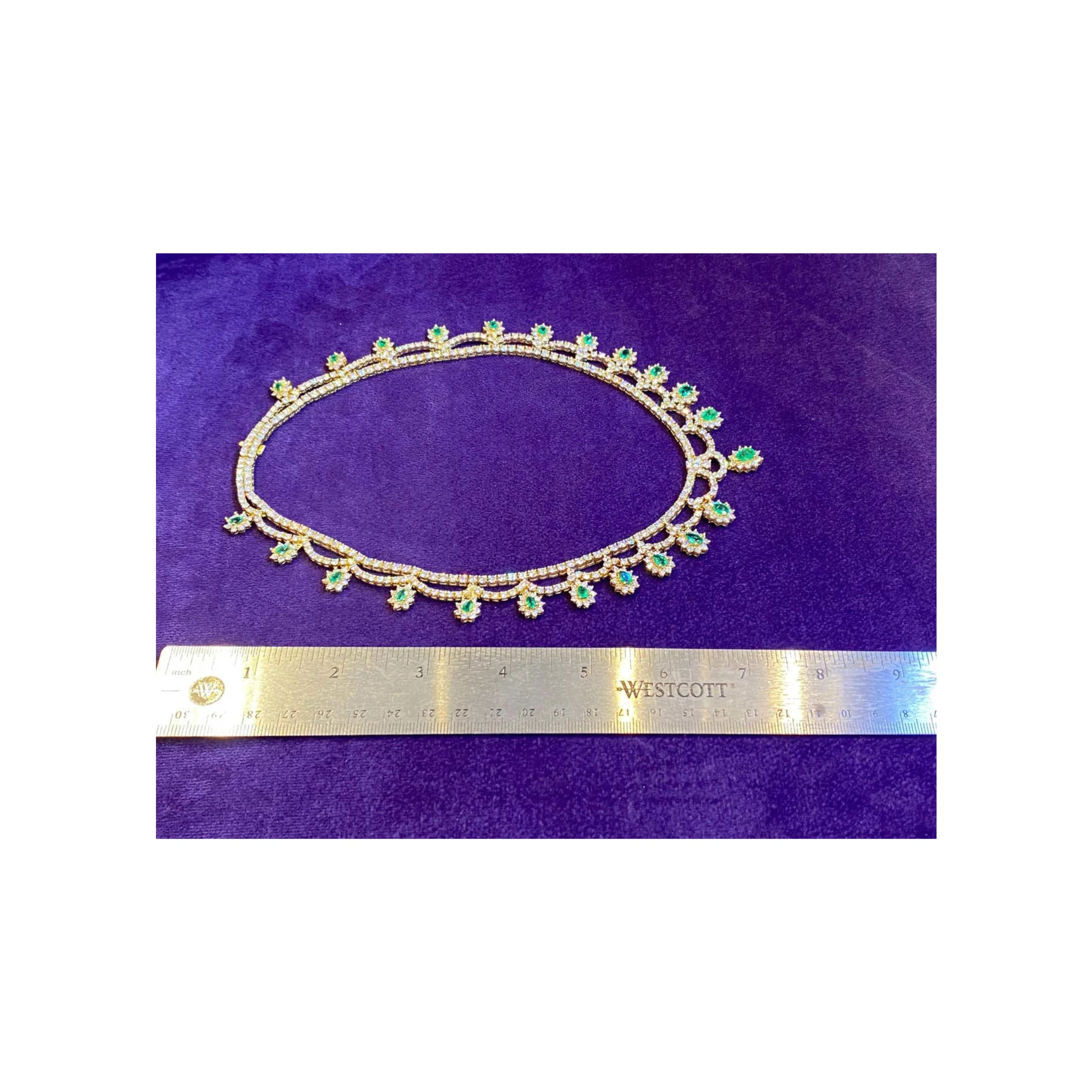 Magnificent Emerald & Diamond Necklace - Image 6