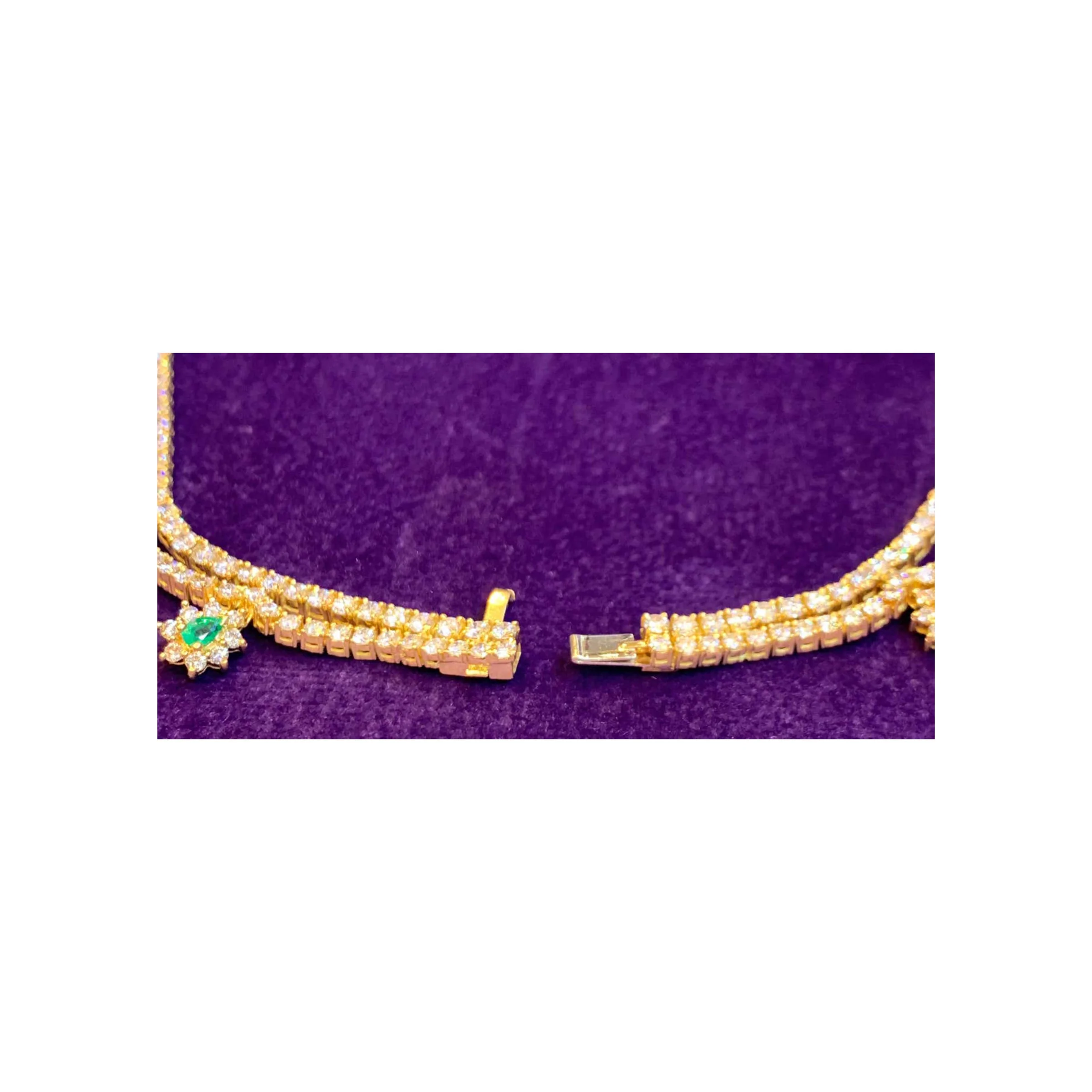 Magnificent Emerald & Diamond Necklace - Image 7