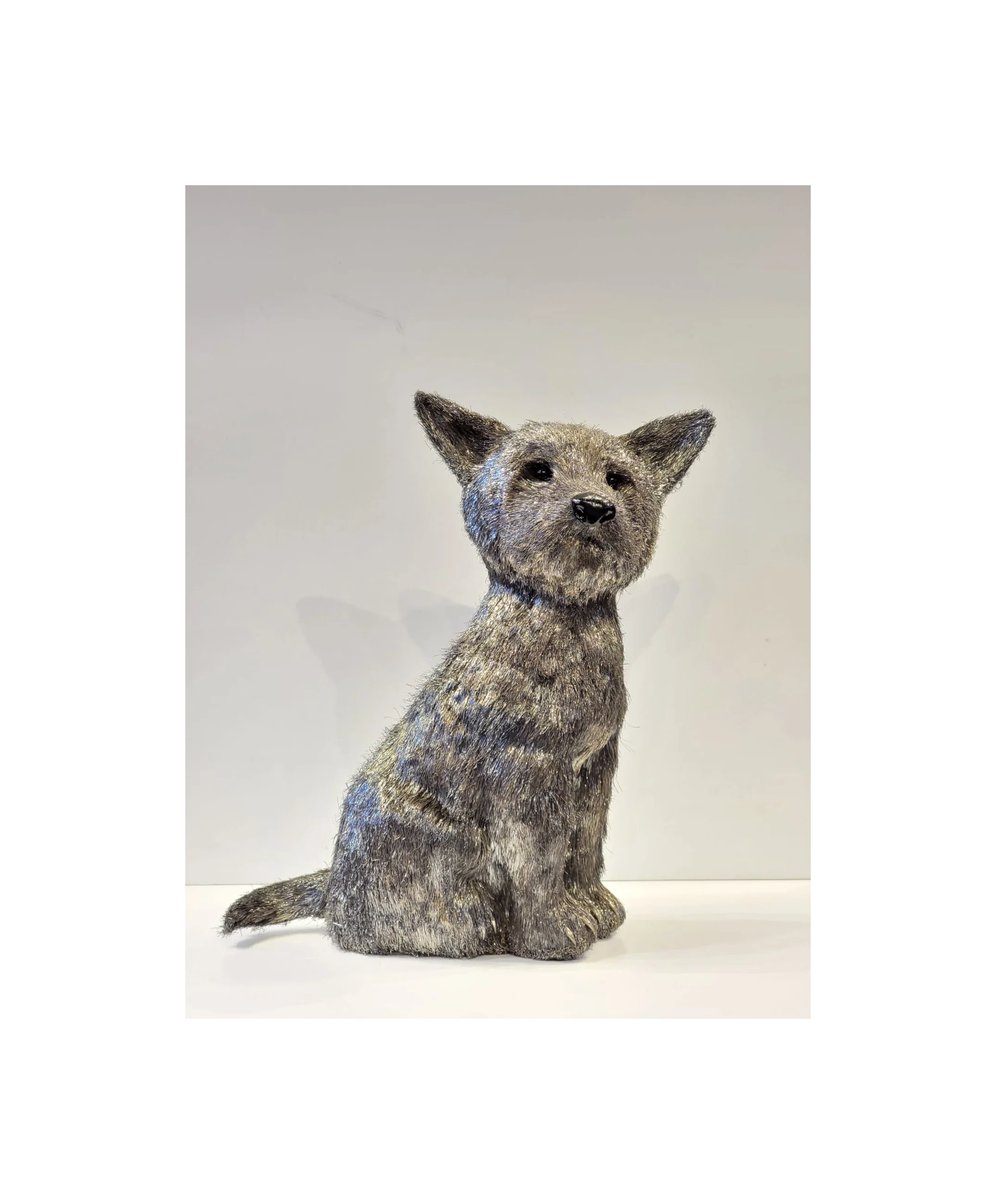 Mario Buccellati Life Size Silver Yorkshirre Terrier Dog - Image 3
