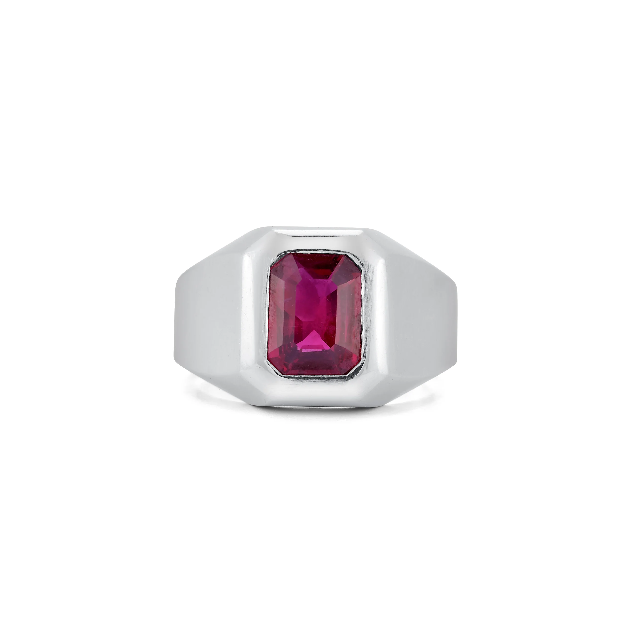 Men's AGL Certified Ruby Ring - Image 3