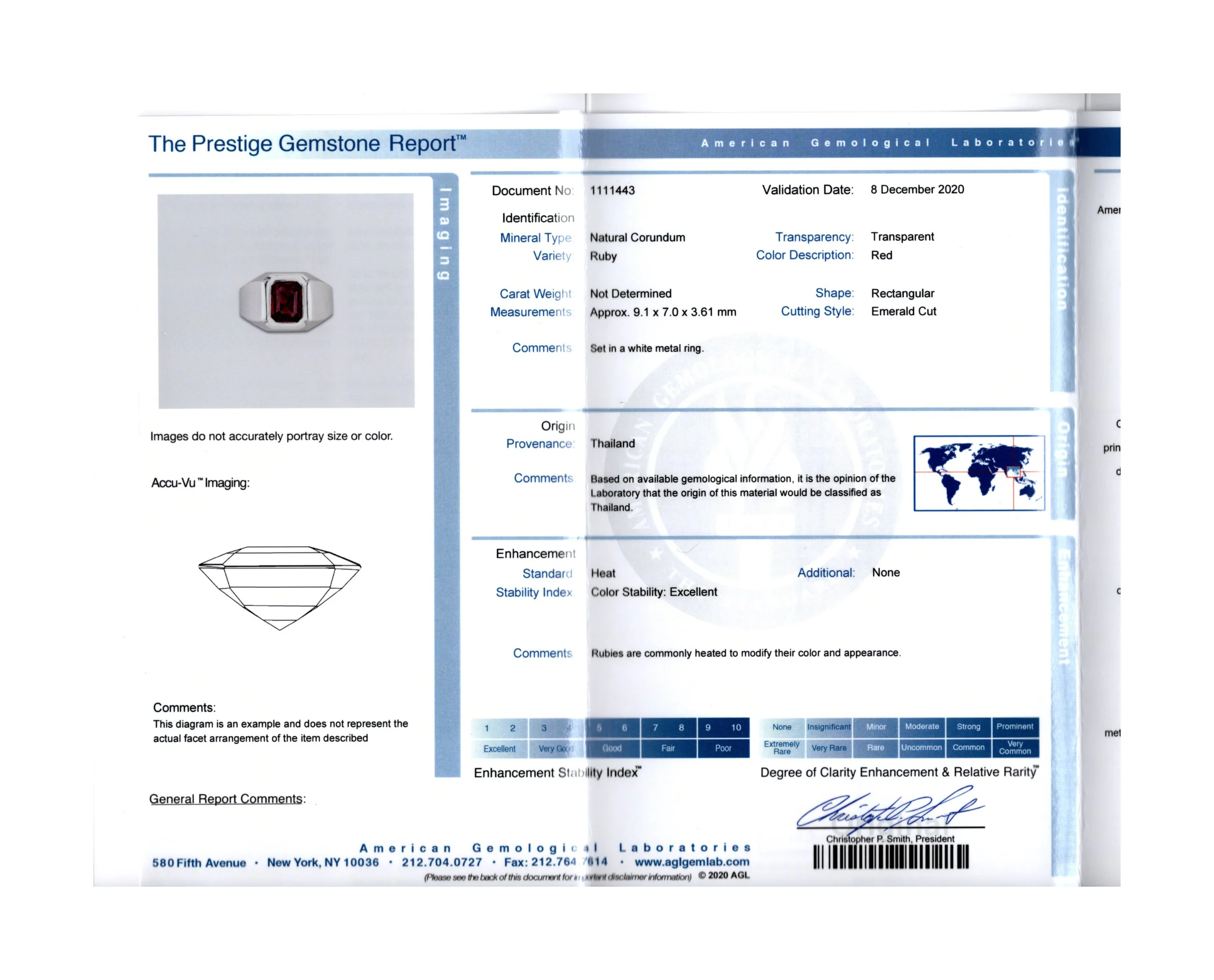 Men's AGL Certified Ruby Ring - Image 8