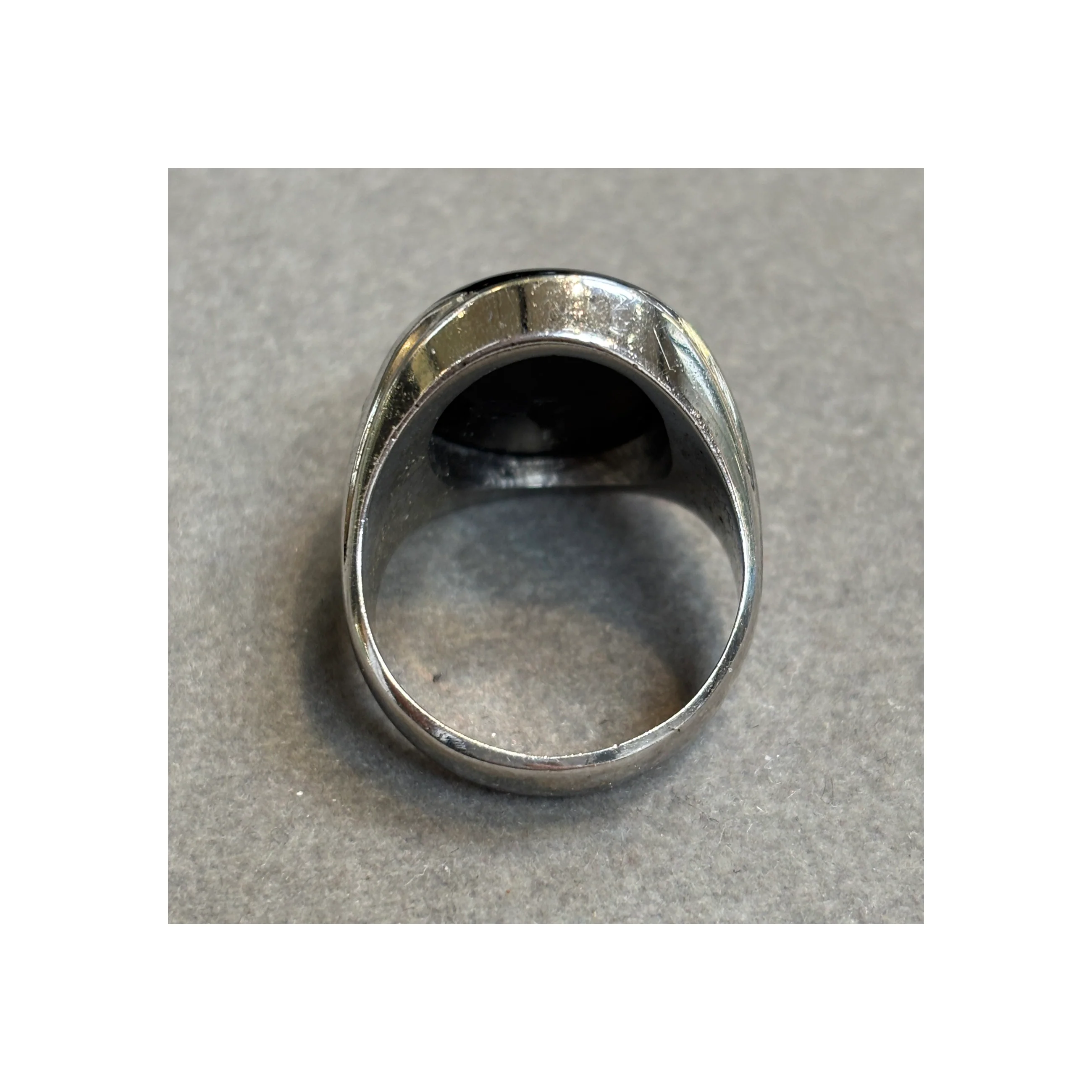 Men's Black Star Sapphire Ring - Image 8