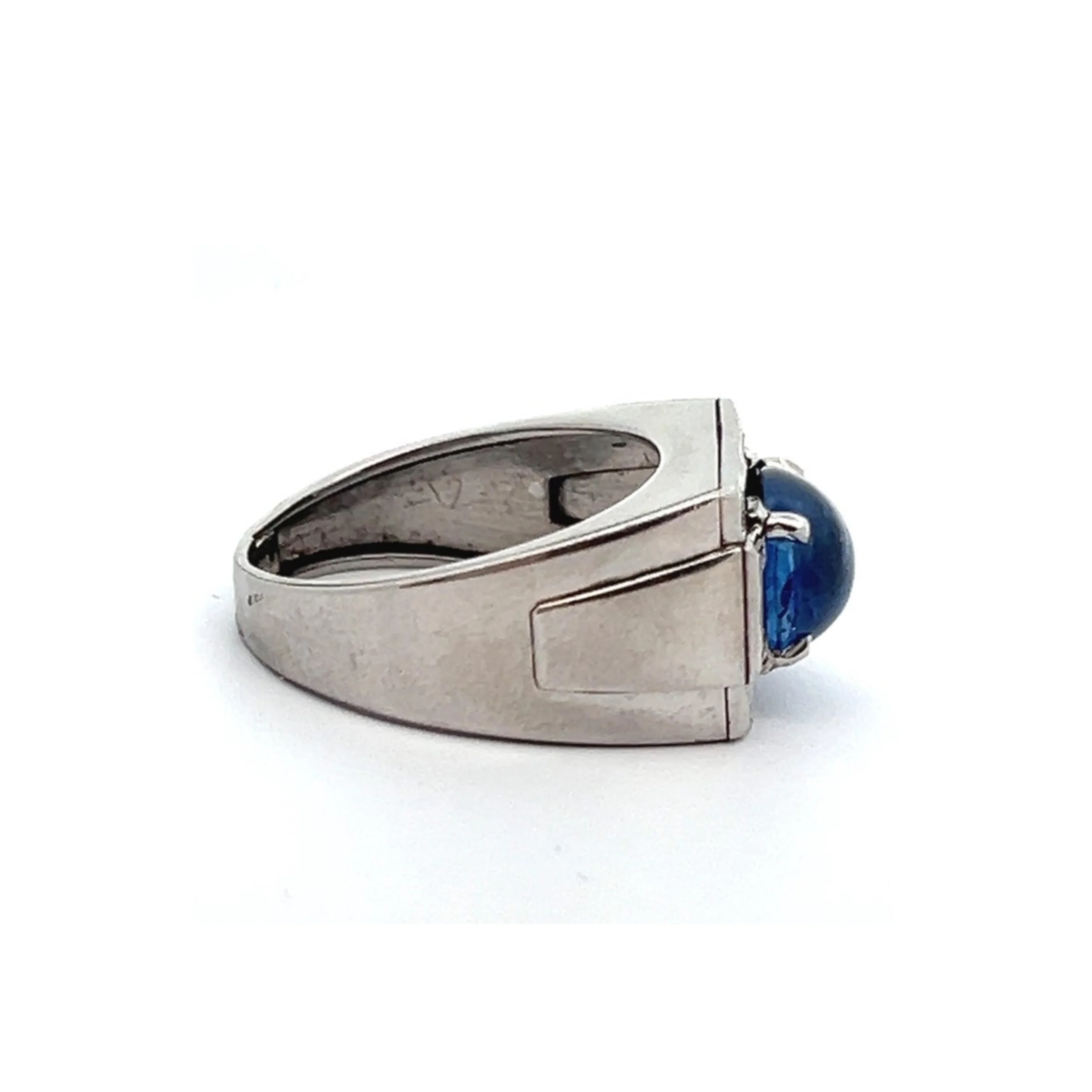 Men's Cabochon Sapphire Ring - Image 11