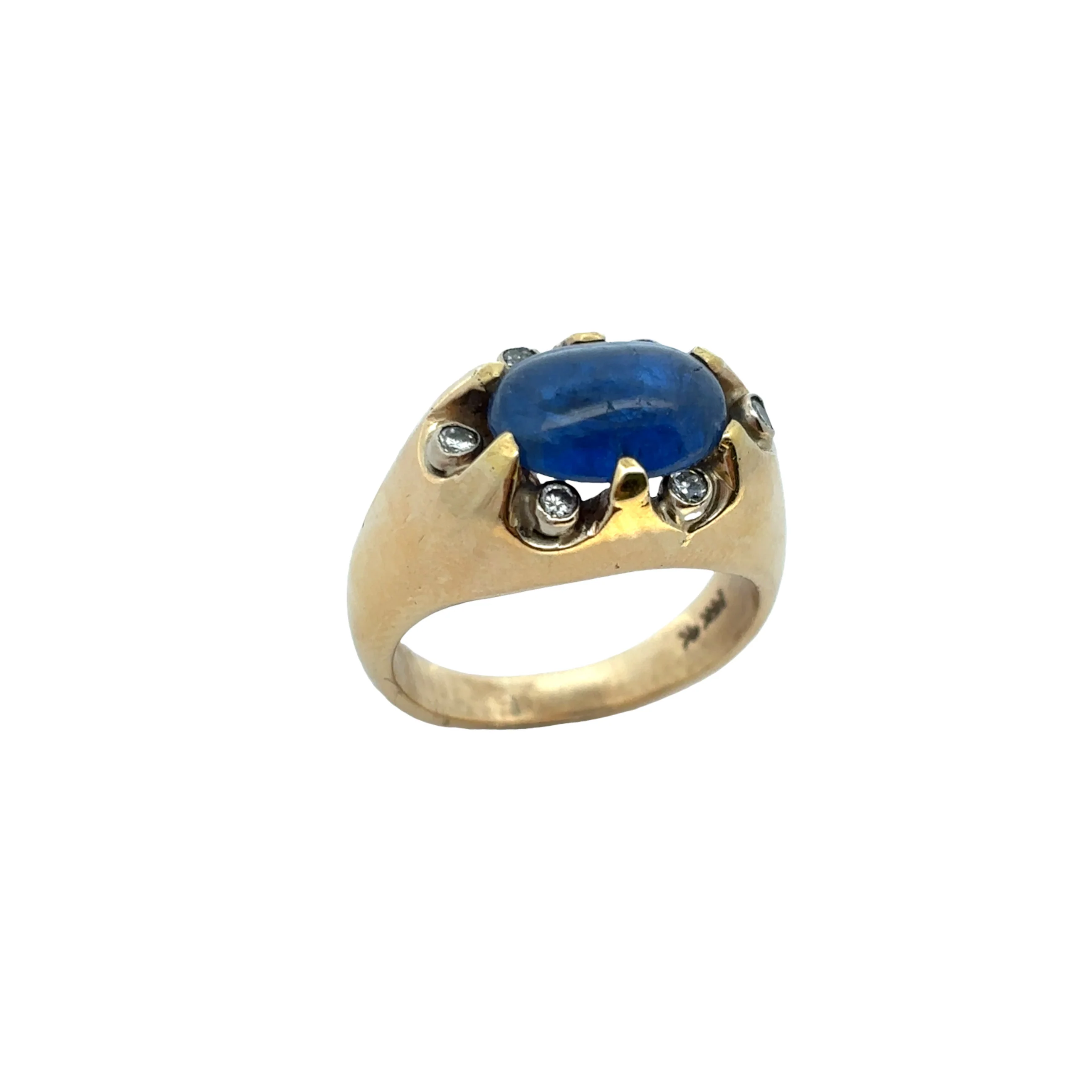Men's Cabochon Sapphire Ring