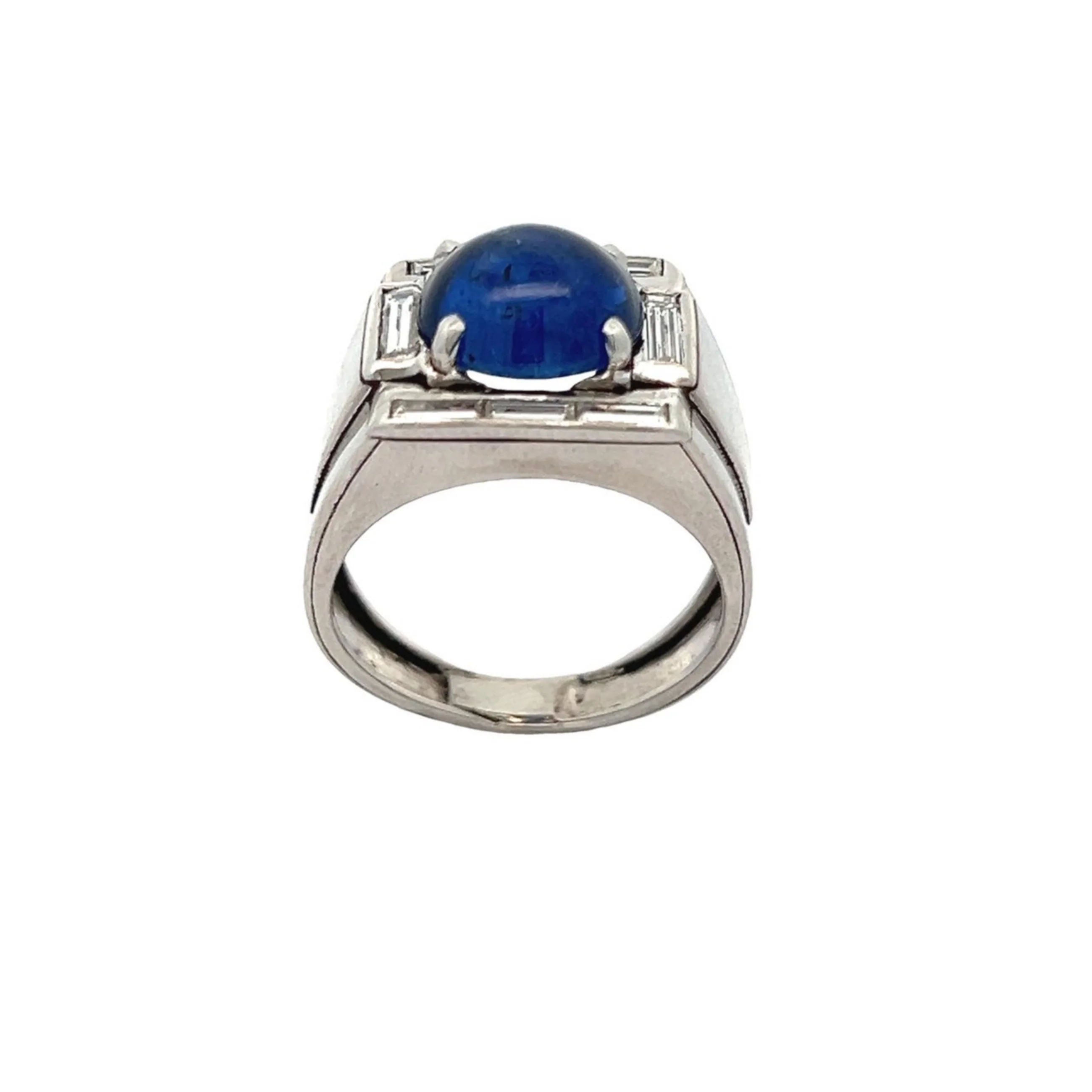 Men's Cabochon Sapphire Ring - Image 7