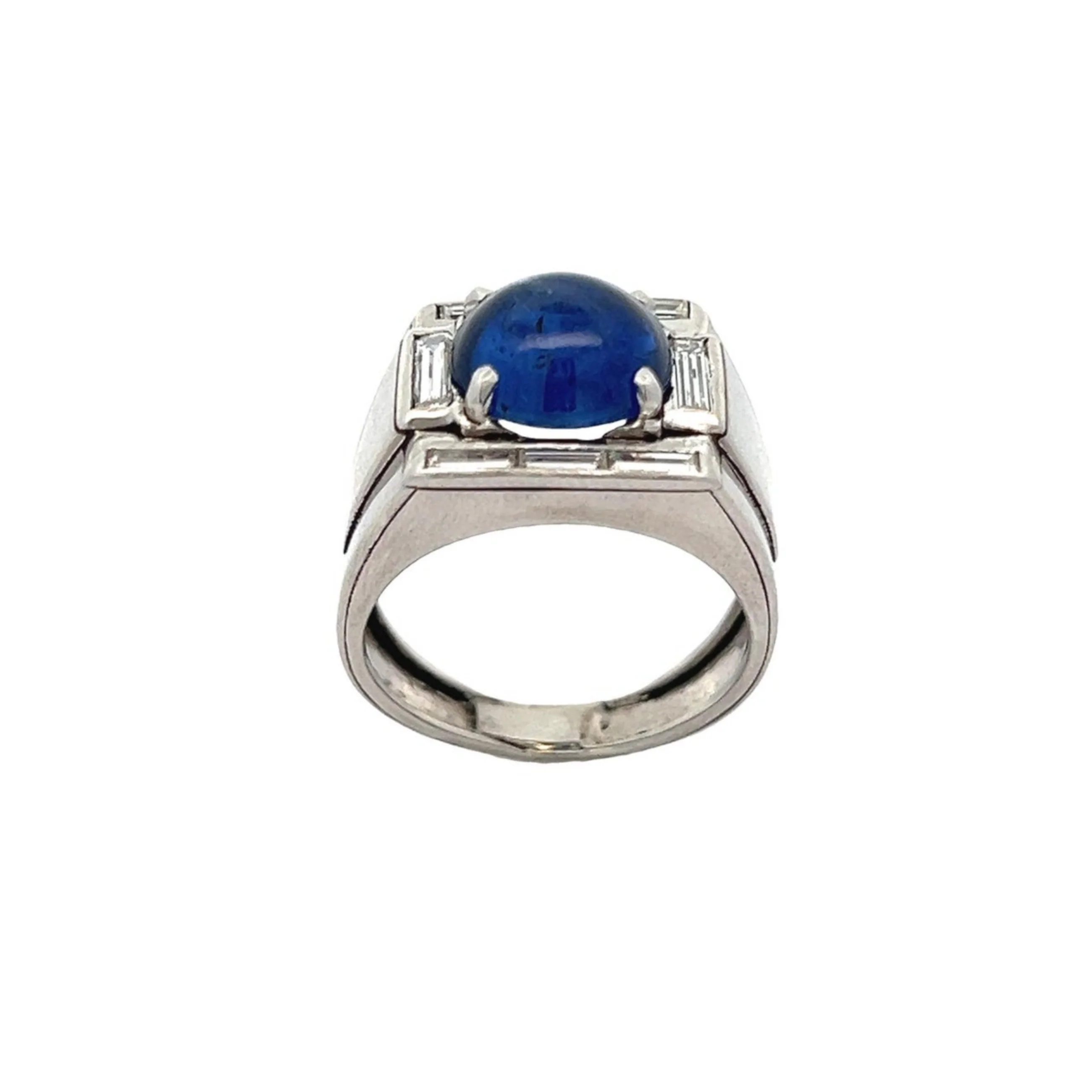 Men's Cabochon Sapphire Ring - Image 8