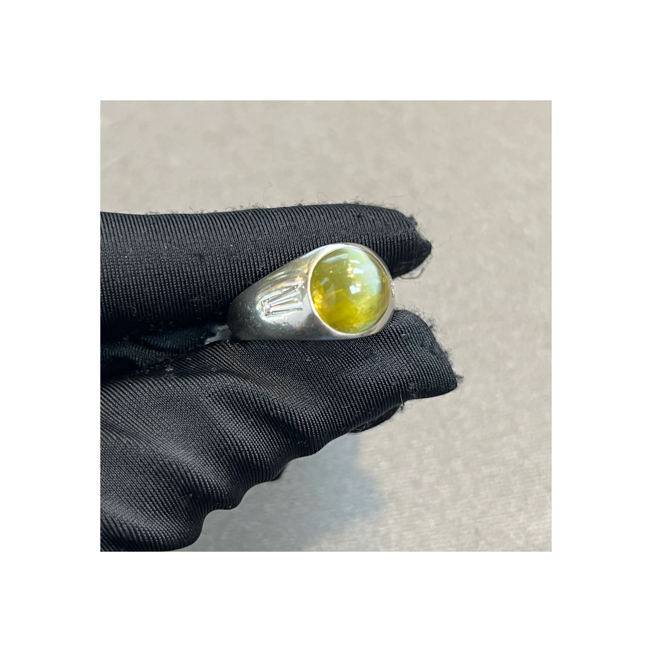 Men's Cartier Cats Eye Chrysoberyl Ring - Image 3